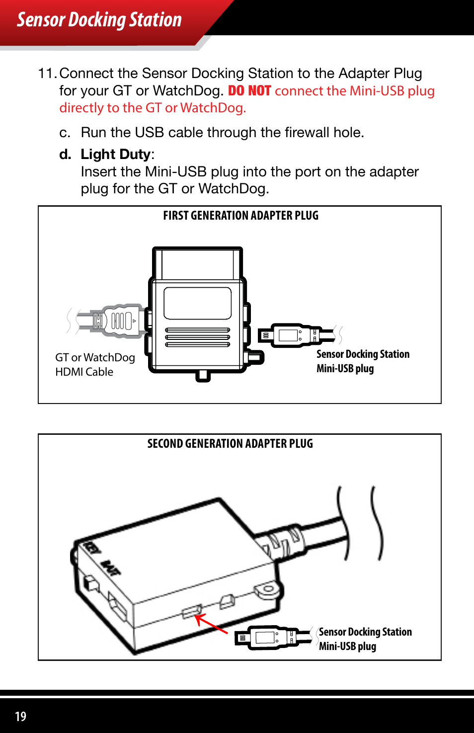 Sensor docking station | Bully Dog 4038x Sensor Docking Station User Manual | Page 20 / 40