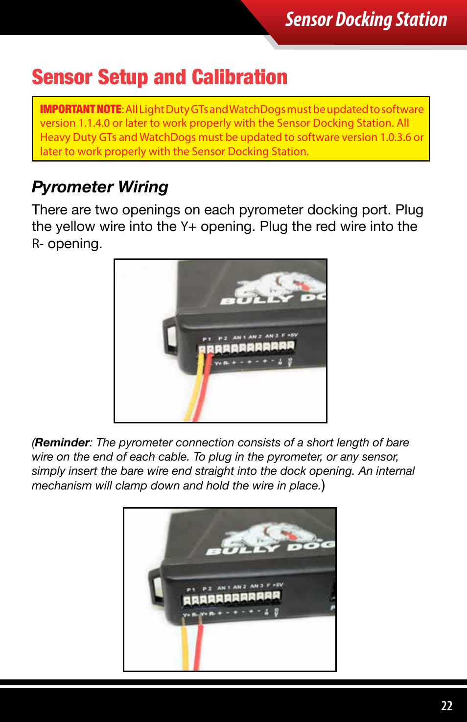 Pyrometer wiring | Bully Dog 4038x Sensor Docking Station User Manual | Page 23 / 40