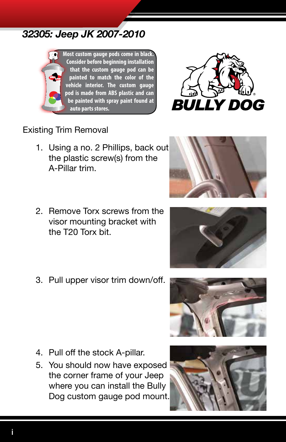 Bully Dog 32305 Jeep JK 2007-2010 User Manual | 2 pages