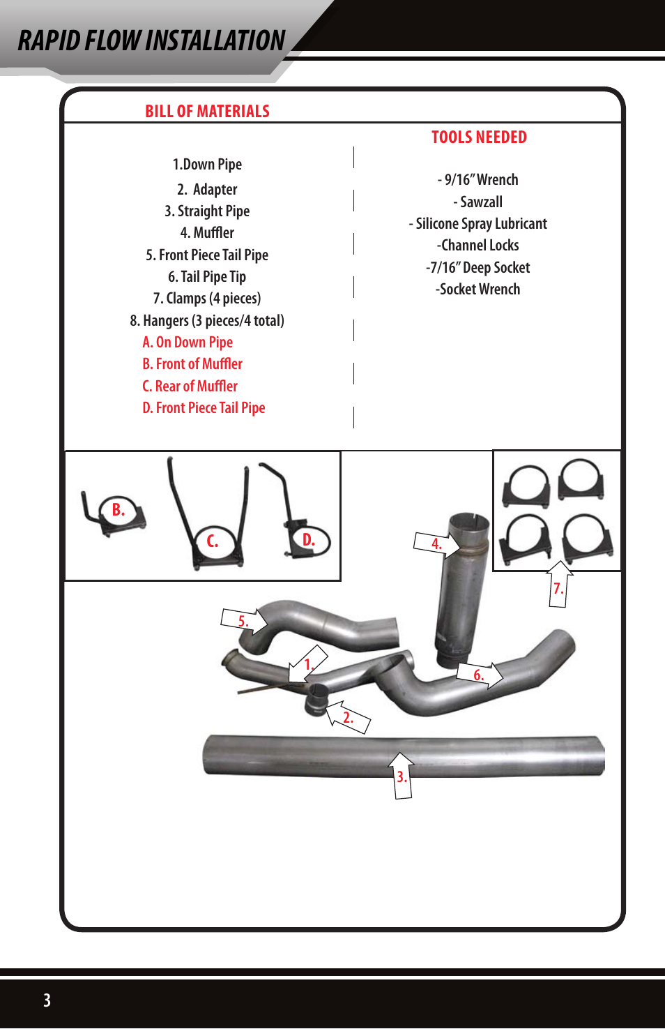 Rapid flow installation | Bully Dog 182061 Dodge 5.9L Cummins 2500-3500 03-04 User Manual | Page 4 / 12