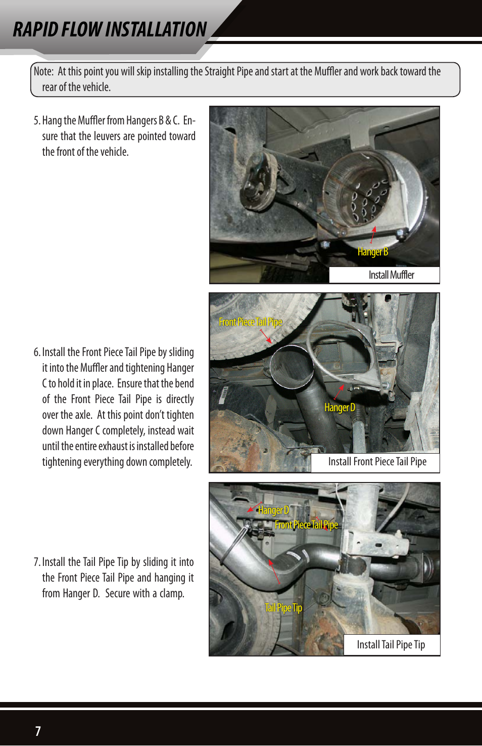 Rapid flow installation | Bully Dog 182061 Dodge 5.9L Cummins 2500-3500 03-04 User Manual | Page 8 / 12