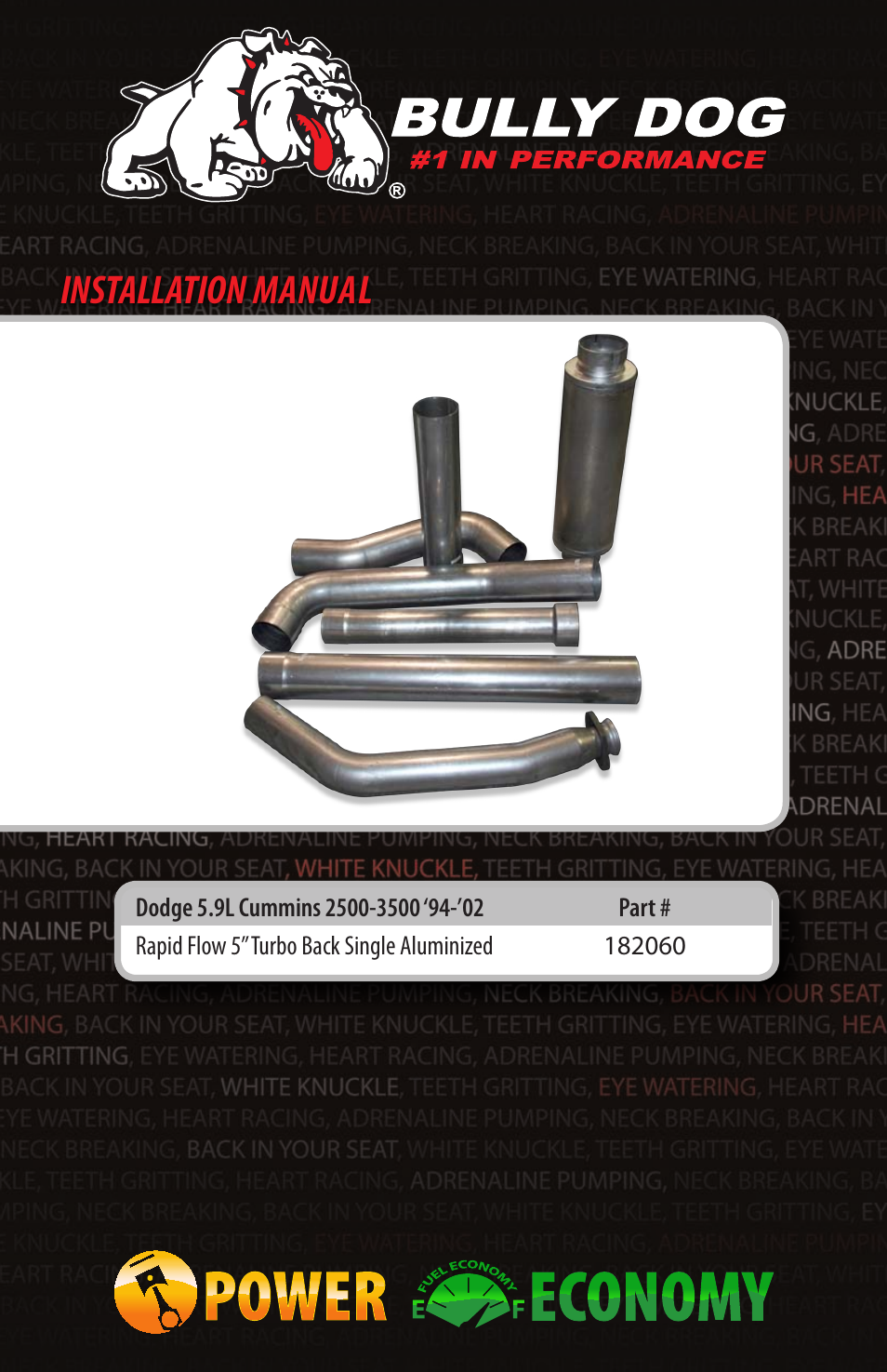 Bully Dog 182060 Dodge 5.9L Cummins 2500-3500 94-02 User Manual | 12 pages