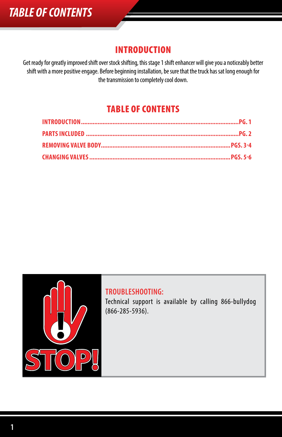 Bully Dog 153001 Stage 1 Shift Enhancer User Manual | Page 2 / 8