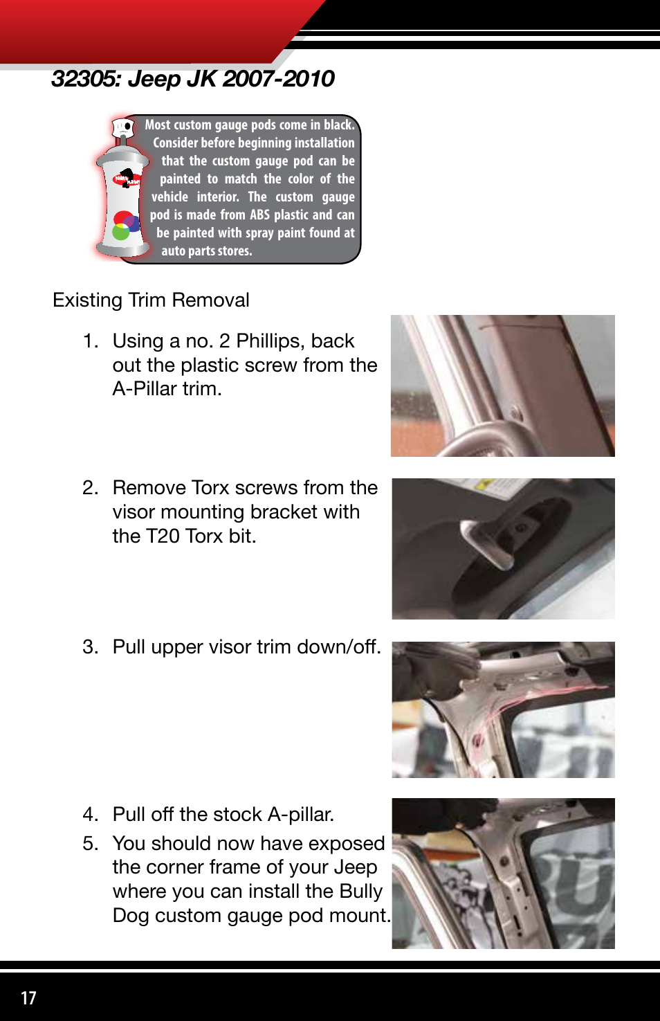 Bully Dog 3330x Custom Gauge Pods User Manual | Page 18 / 30