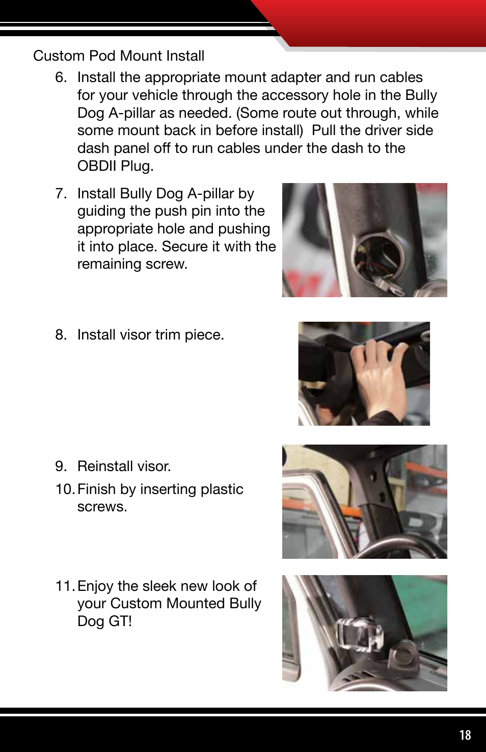 Bully Dog 3330x Custom Gauge Pods User Manual | Page 19 / 30