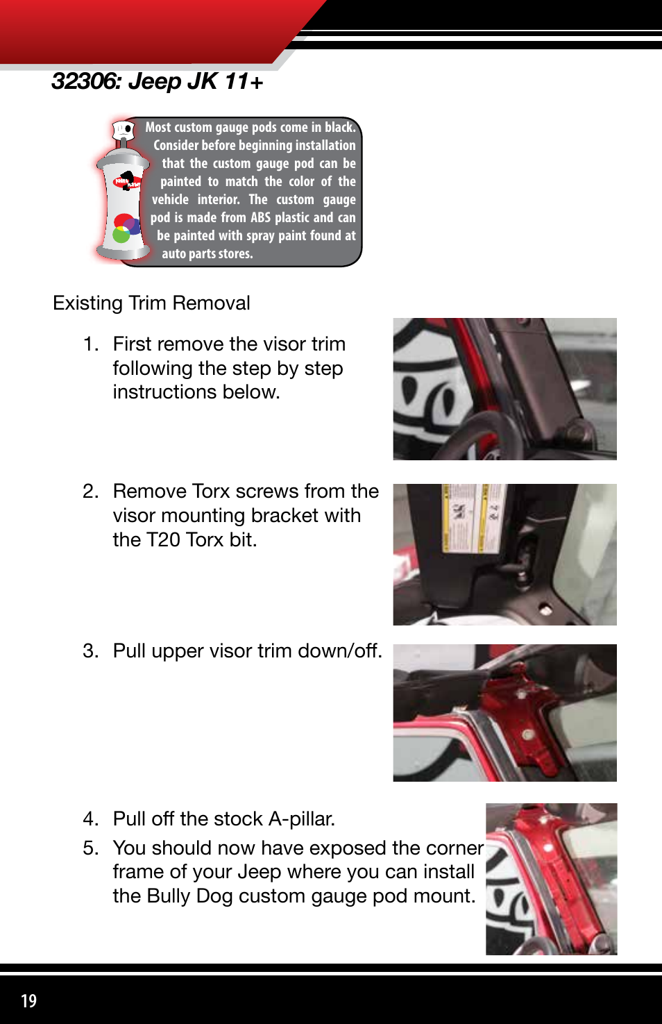 Bully Dog 3330x Custom Gauge Pods User Manual | Page 20 / 30