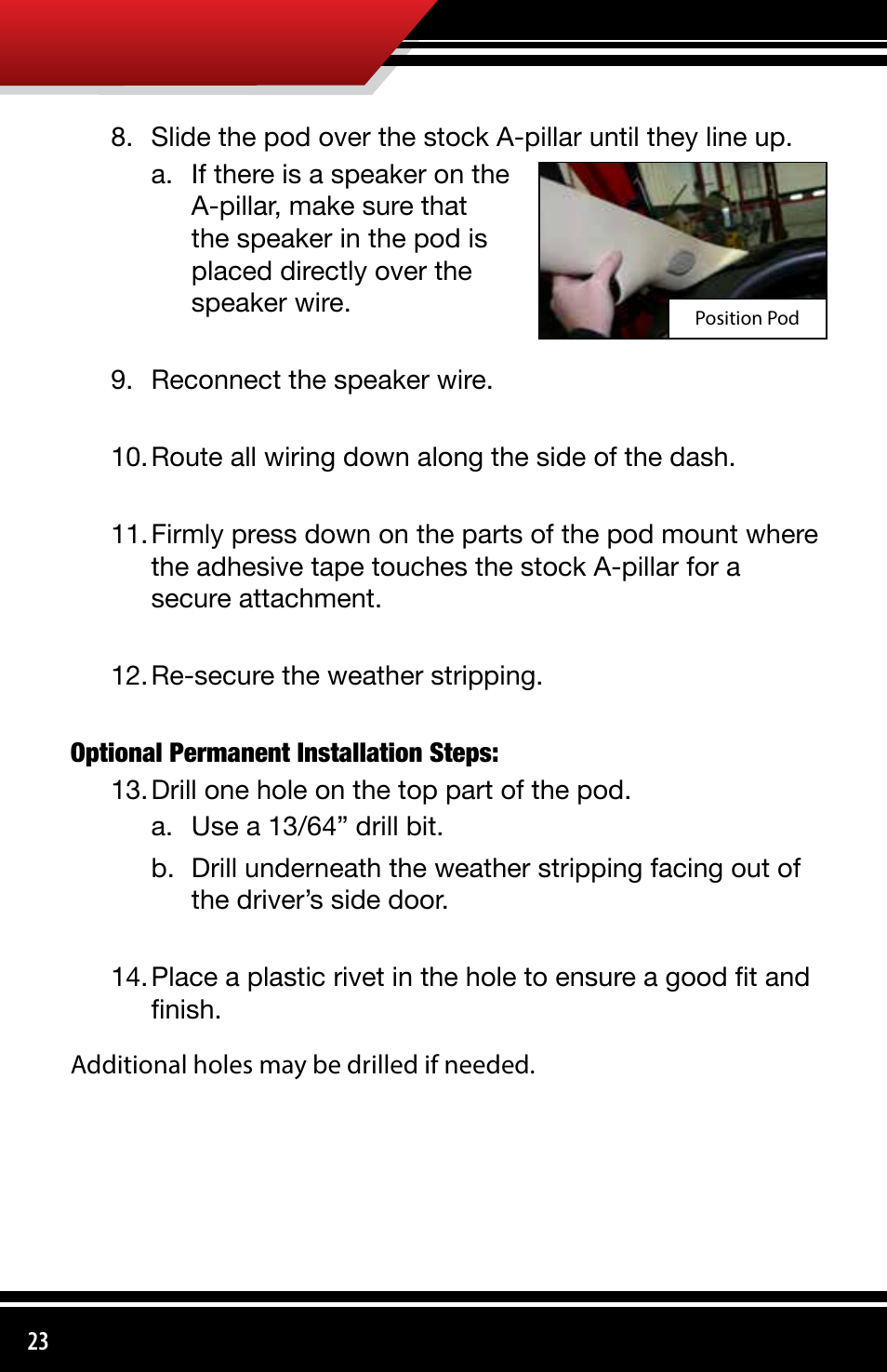 Bully Dog 3330x Custom Gauge Pods User Manual | Page 24 / 30