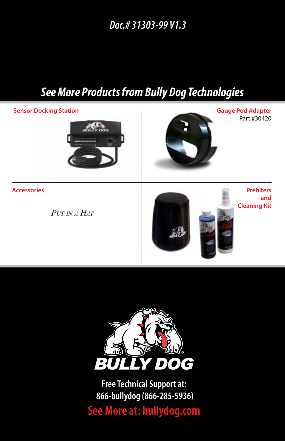 See more products from bully dog technologies | Bully Dog 3330x Custom Gauge Pods User Manual | Page 30 / 30