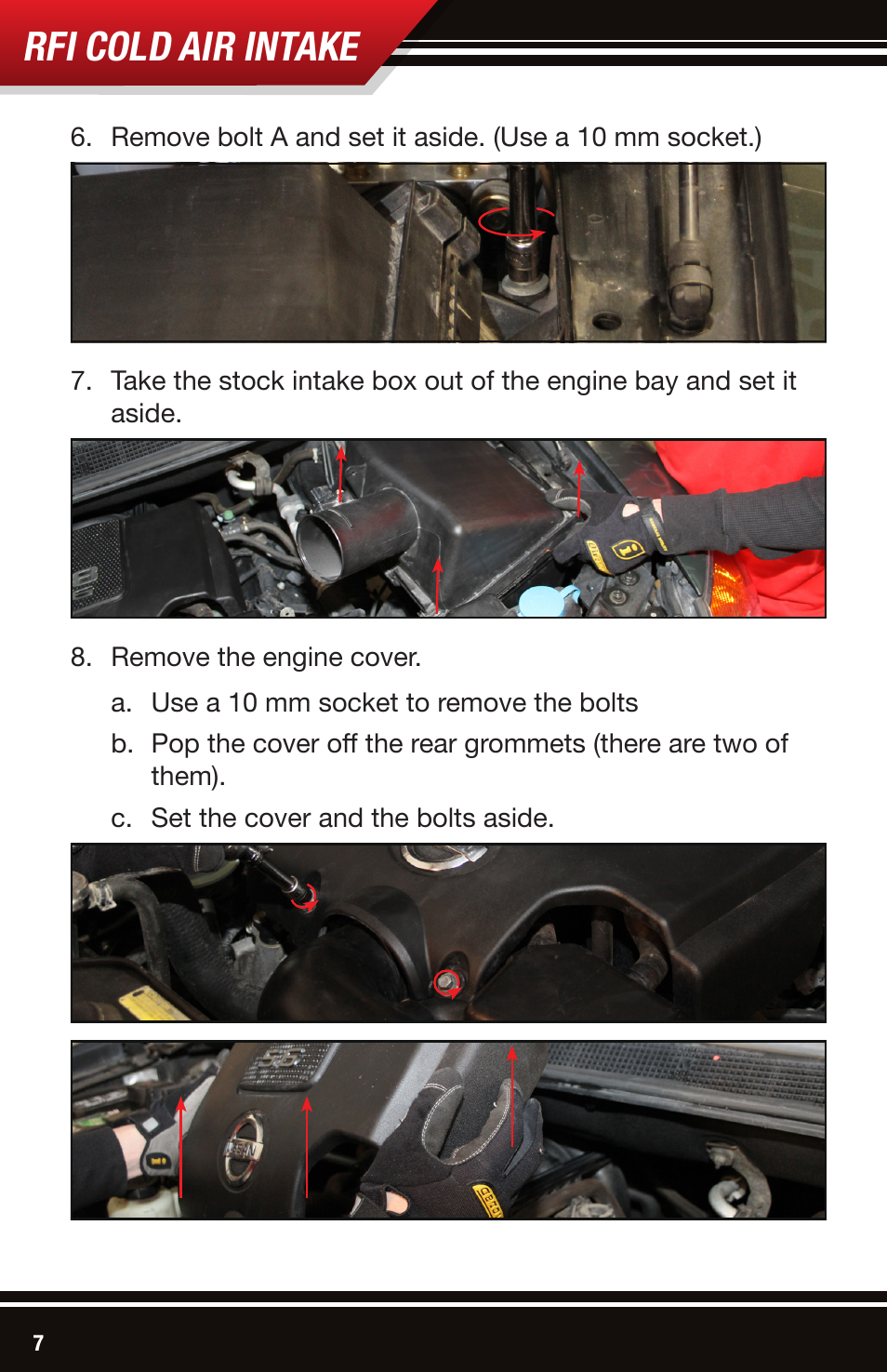 Rfi cold air intake | Bully Dog 54200 Rapid Flow Induction (RFI) Cold Air Intake User Manual | Page 8 / 20