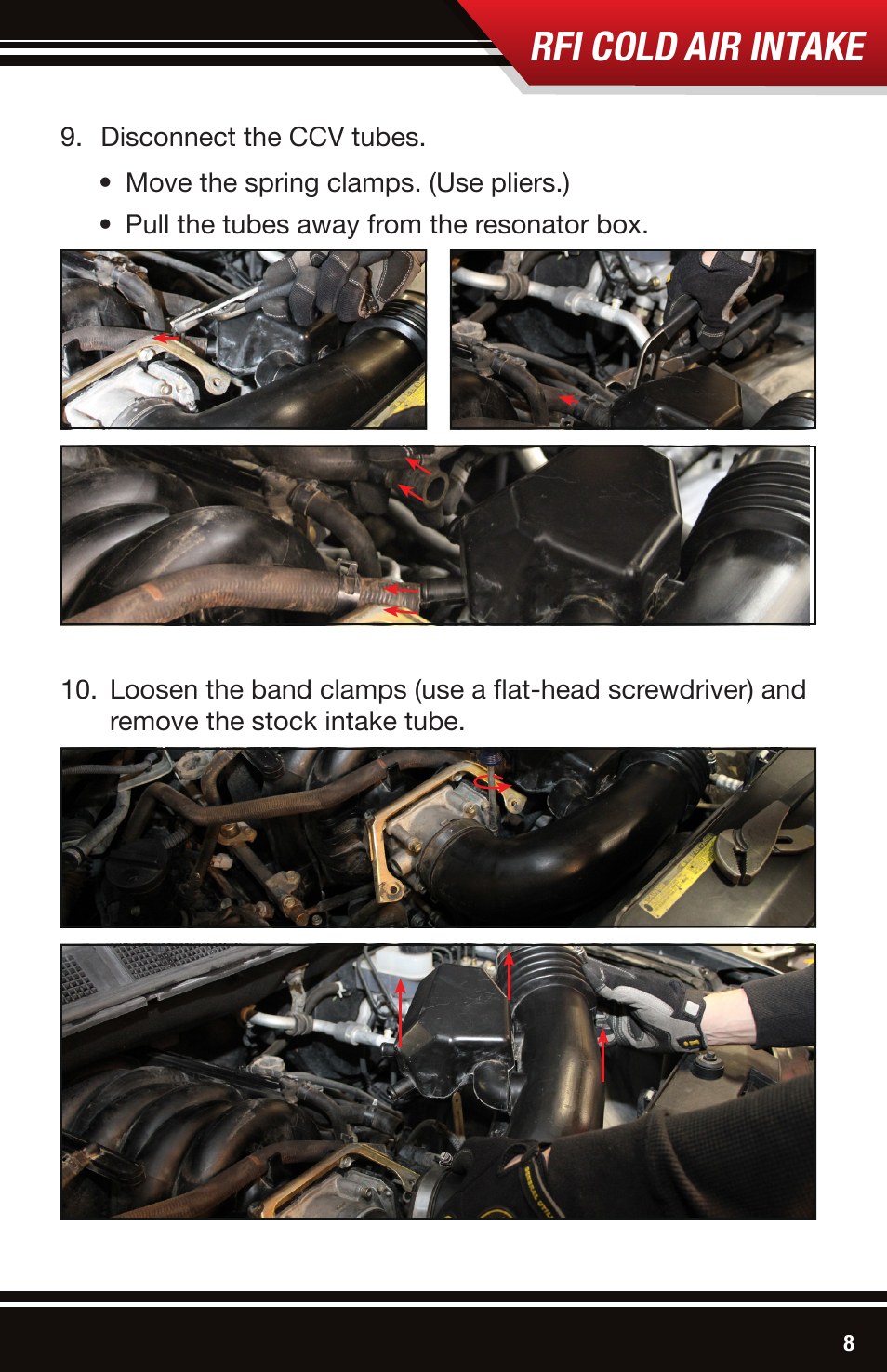 Rfi cold air intake | Bully Dog 54200 Rapid Flow Induction (RFI) Cold Air Intake User Manual | Page 9 / 20