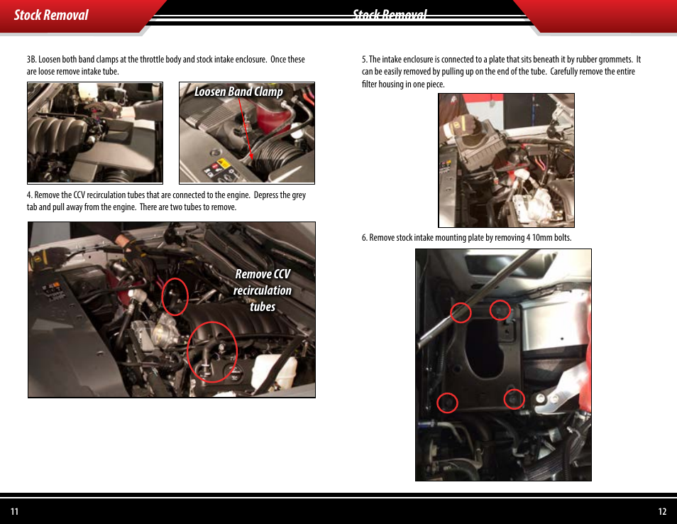 Stock removal | Bully Dog 53254 Rapid Flow Induction (RFI) Cold Air Intake User Manual | Page 7 / 13