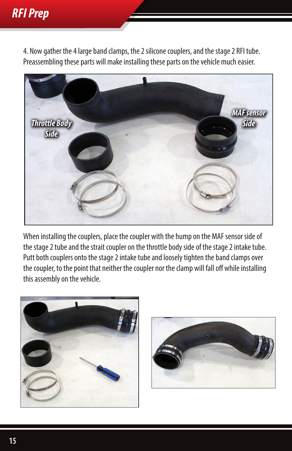 Rfi prep | Bully Dog 53253 Rapid Flow Induction (RFI) Cold Air Intake User Manual | Page 16 / 24