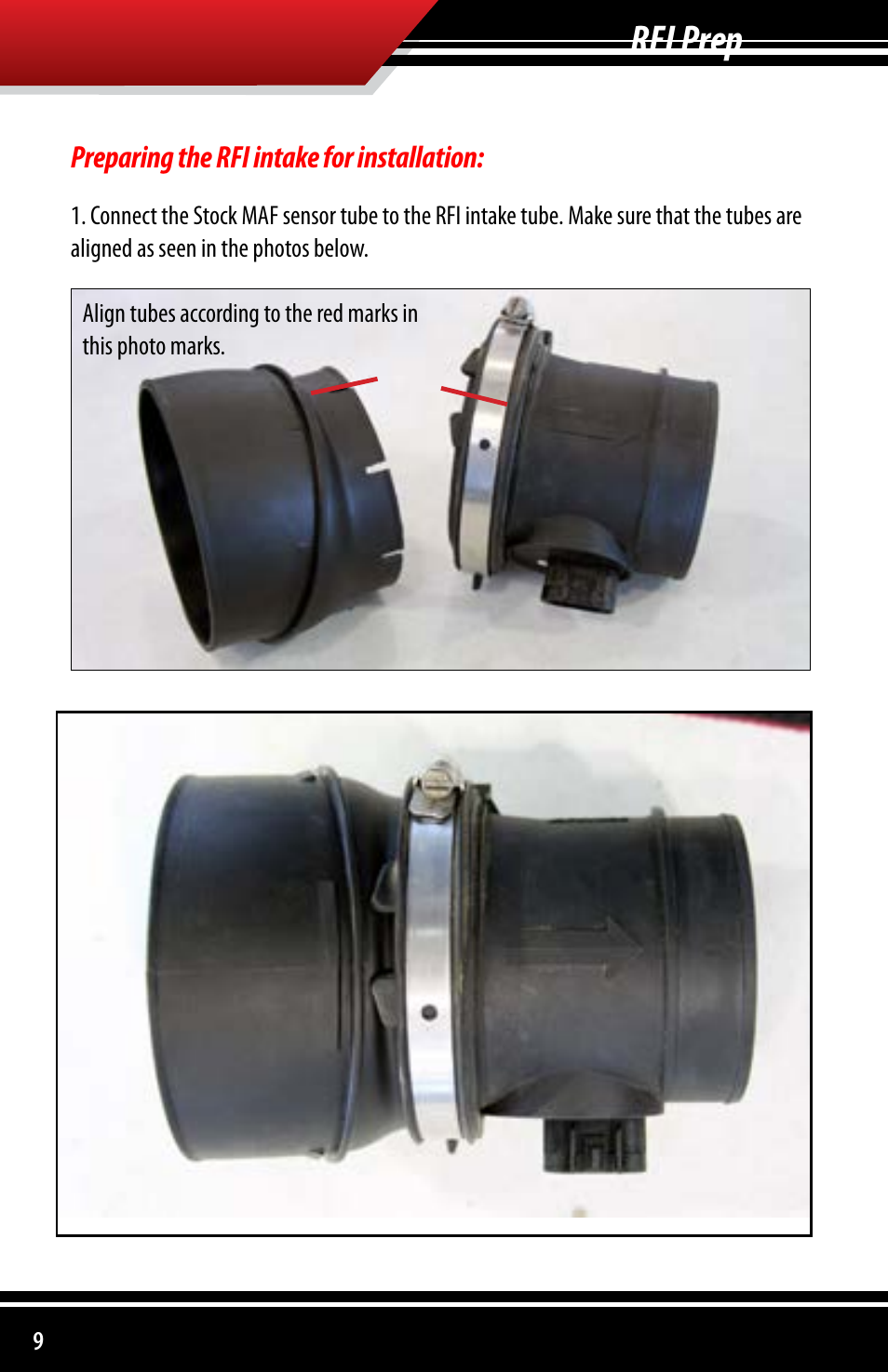 Rfi prep | Bully Dog 53252 Rapid Flow Induction (RFI) Cold Air Intake User Manual | Page 10 / 20