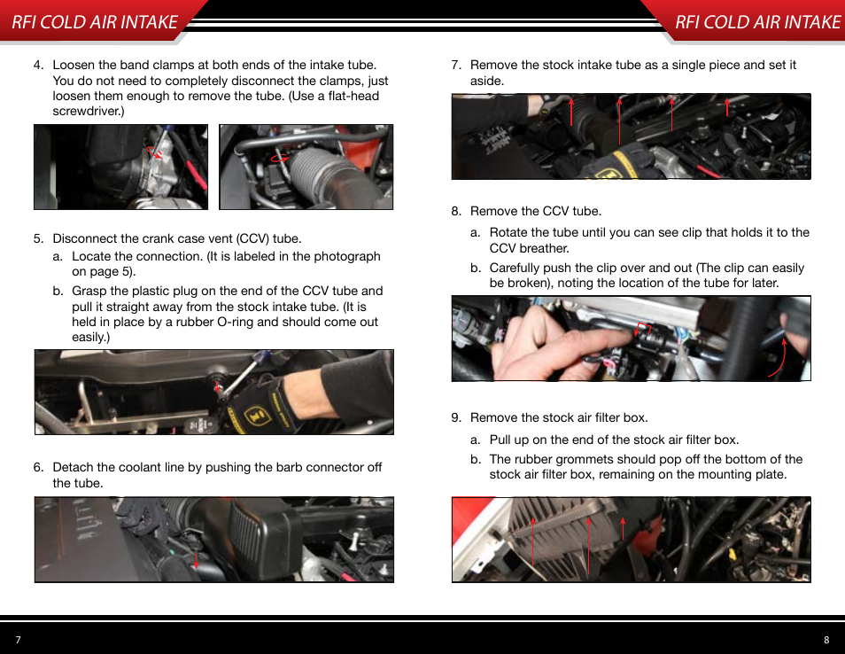 Rfi cold air intake | Bully Dog 53205 Rapid Flow Induction (RFI) Cold Air Intake User Manual | Page 5 / 11