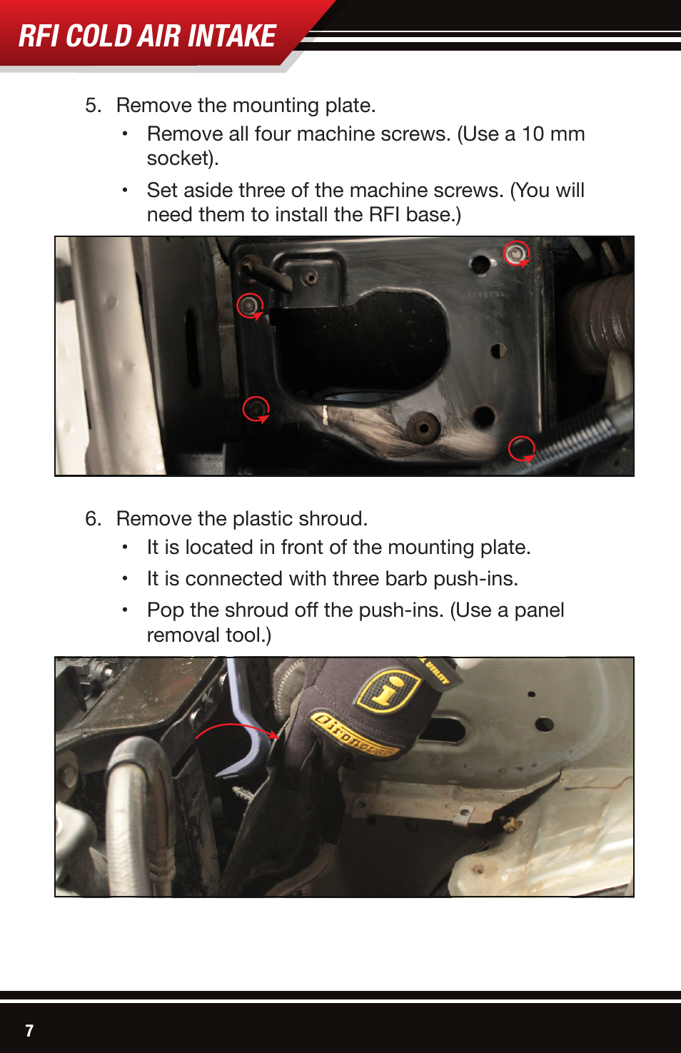 Rfi cold air intake | Bully Dog 53107 Rapid Flow Induction (RFI) Cold Air Intake User Manual | Page 8 / 16