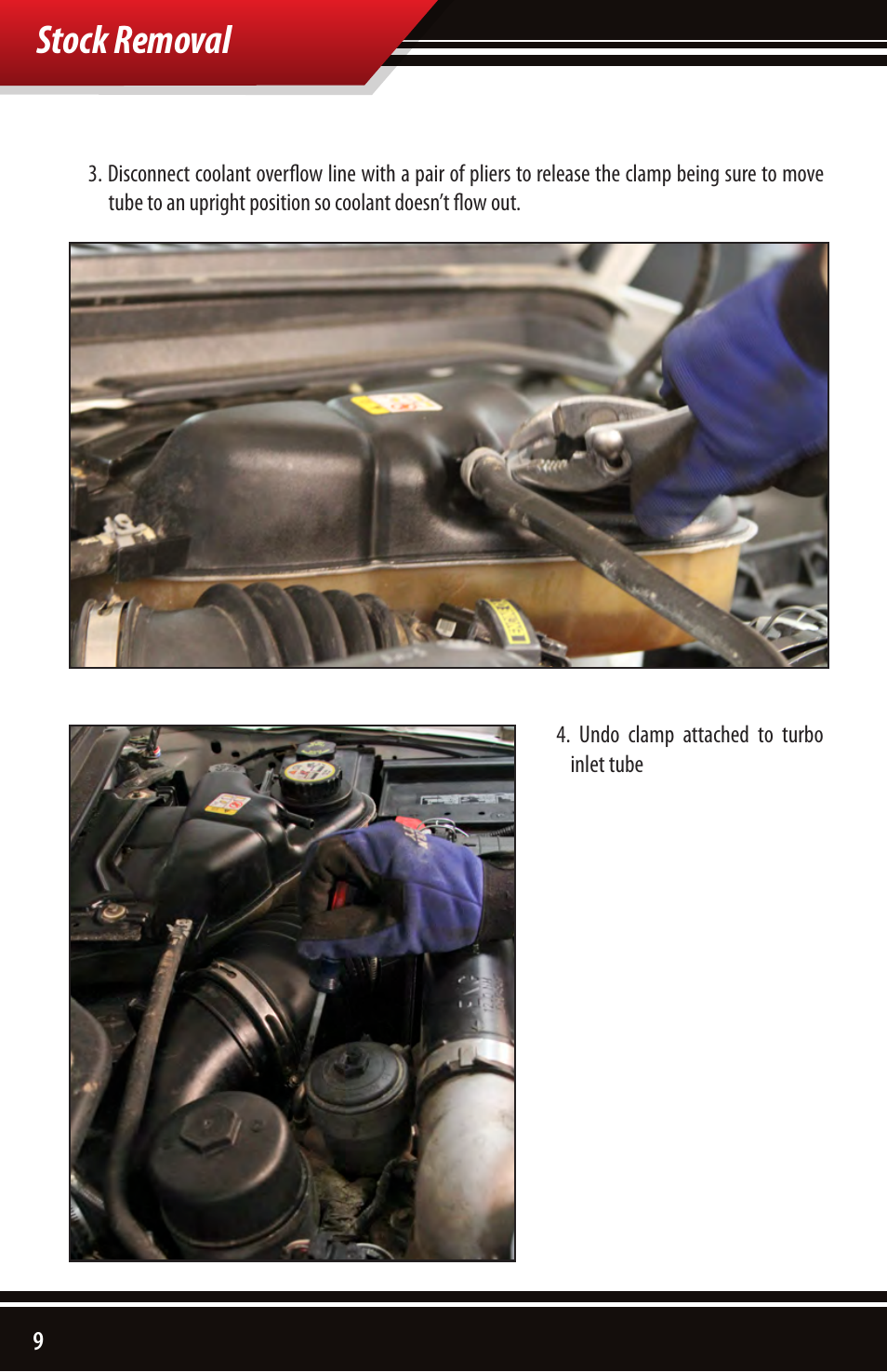 Stock removal | Bully Dog 51105 Rapid Flow Induction (RFI) Cold Air Intake User Manual | Page 10 / 20