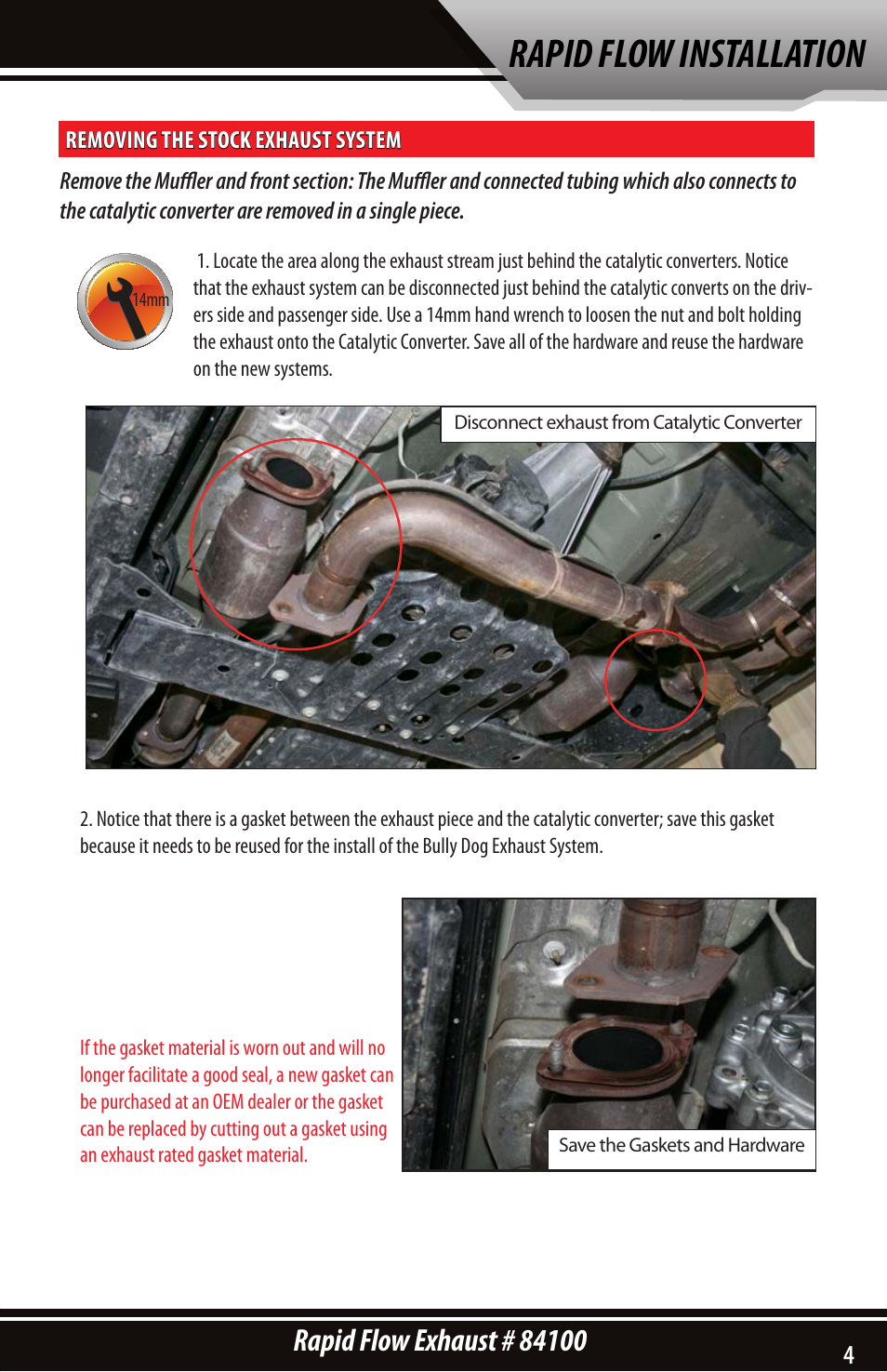 Rapid flow installation | Bully Dog 84100 Rapid Flow Exhaust System User Manual | Page 5 / 12