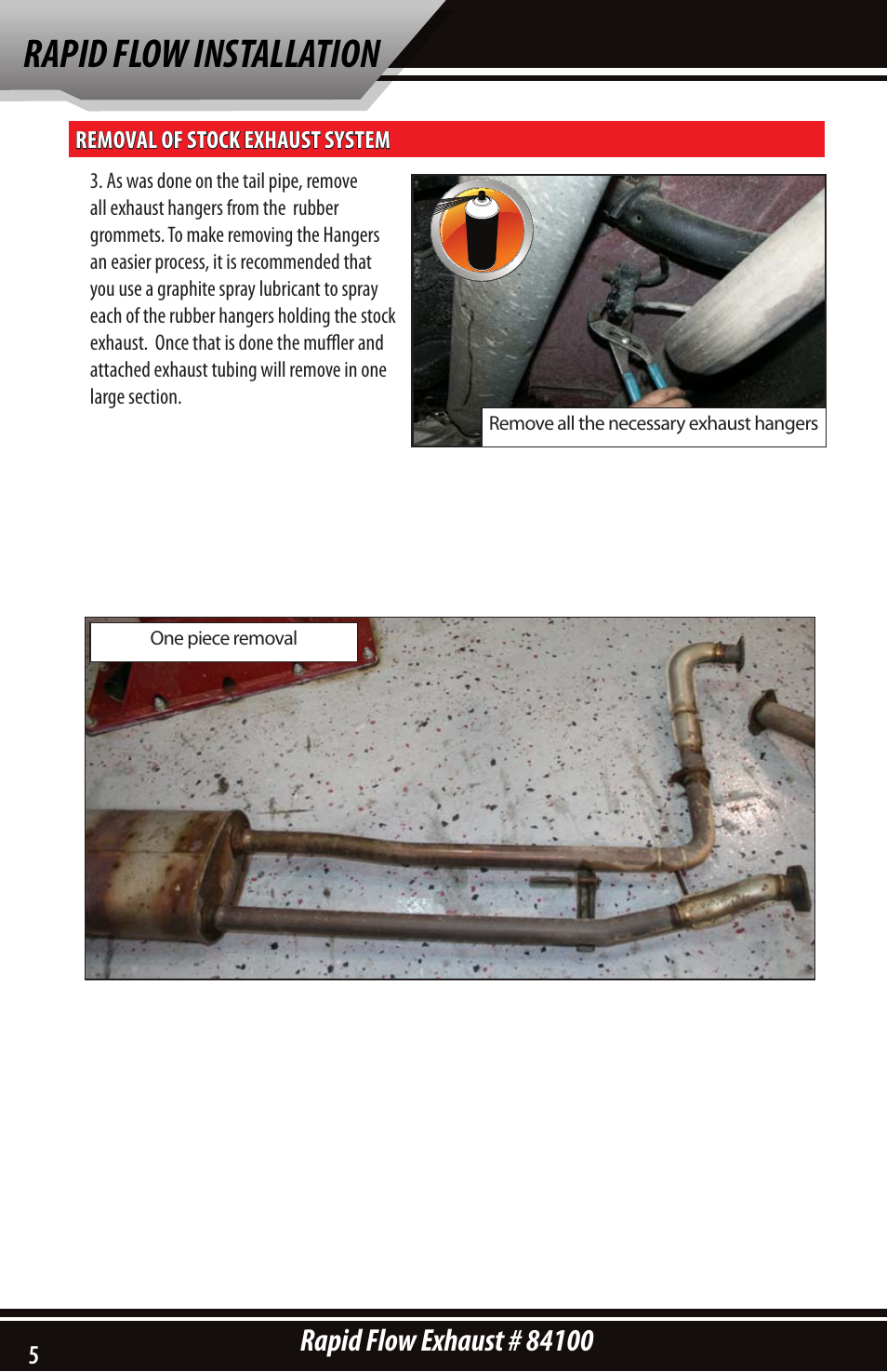 Rapid flow installation | Bully Dog 84100 Rapid Flow Exhaust System User Manual | Page 6 / 12