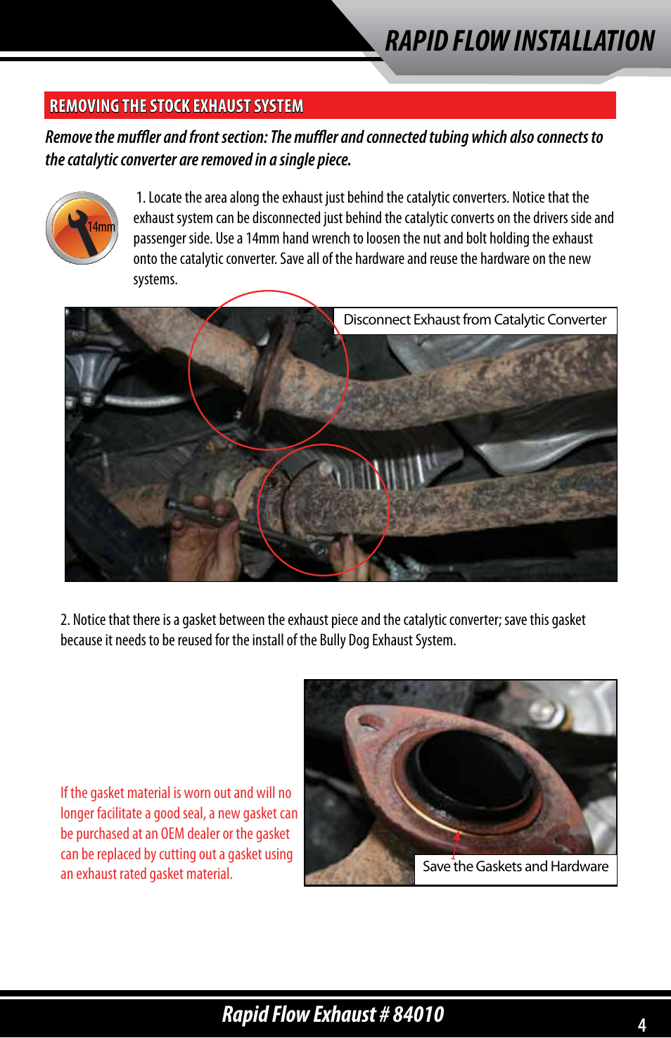 Rapid flow installation | Bully Dog 84010 Rapid Flow Exhaust System User Manual | Page 5 / 12