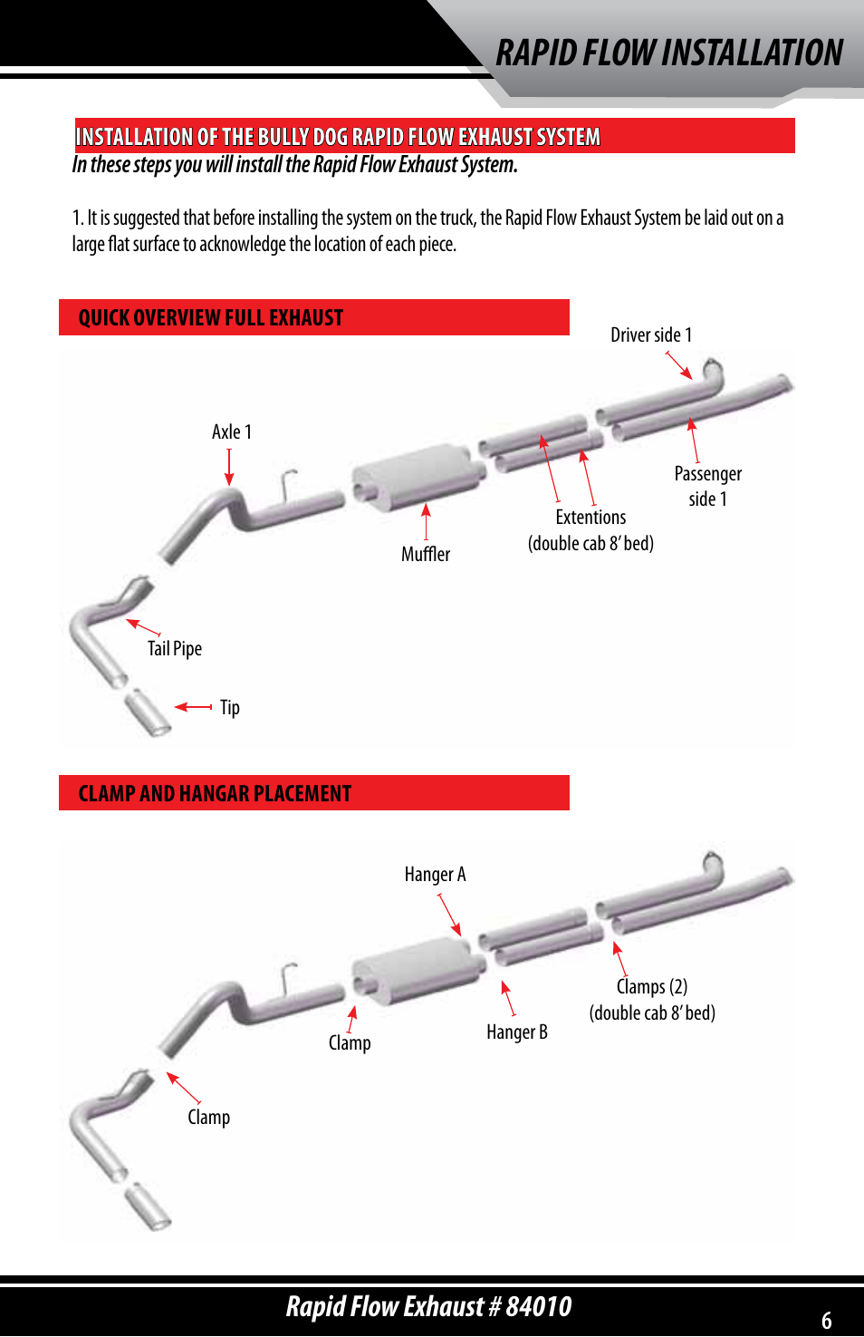 Rapid flow installation | Bully Dog 84010 Rapid Flow Exhaust System User Manual | Page 7 / 12