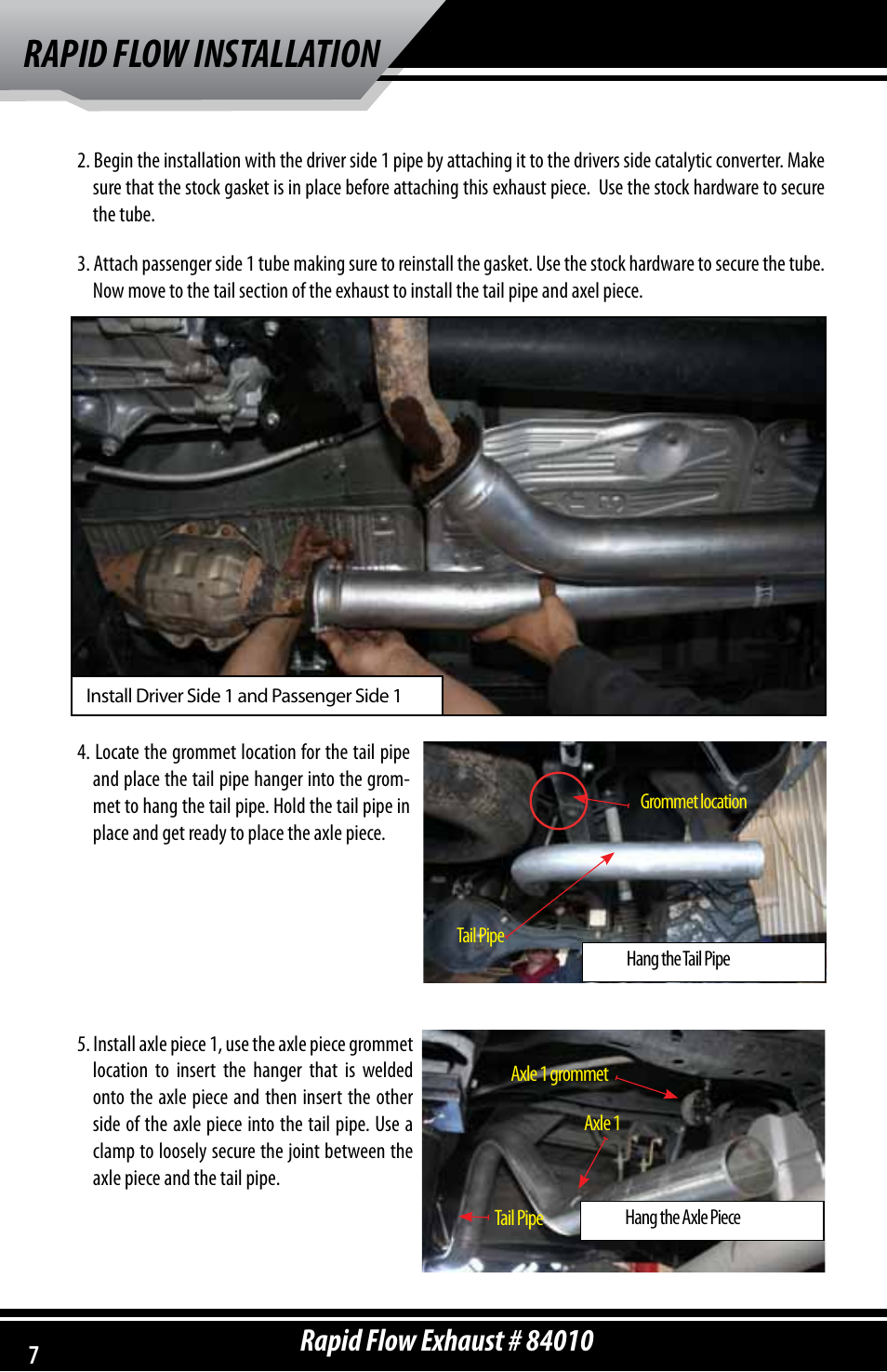 Rapid flow installation | Bully Dog 84010 Rapid Flow Exhaust System User Manual | Page 8 / 12