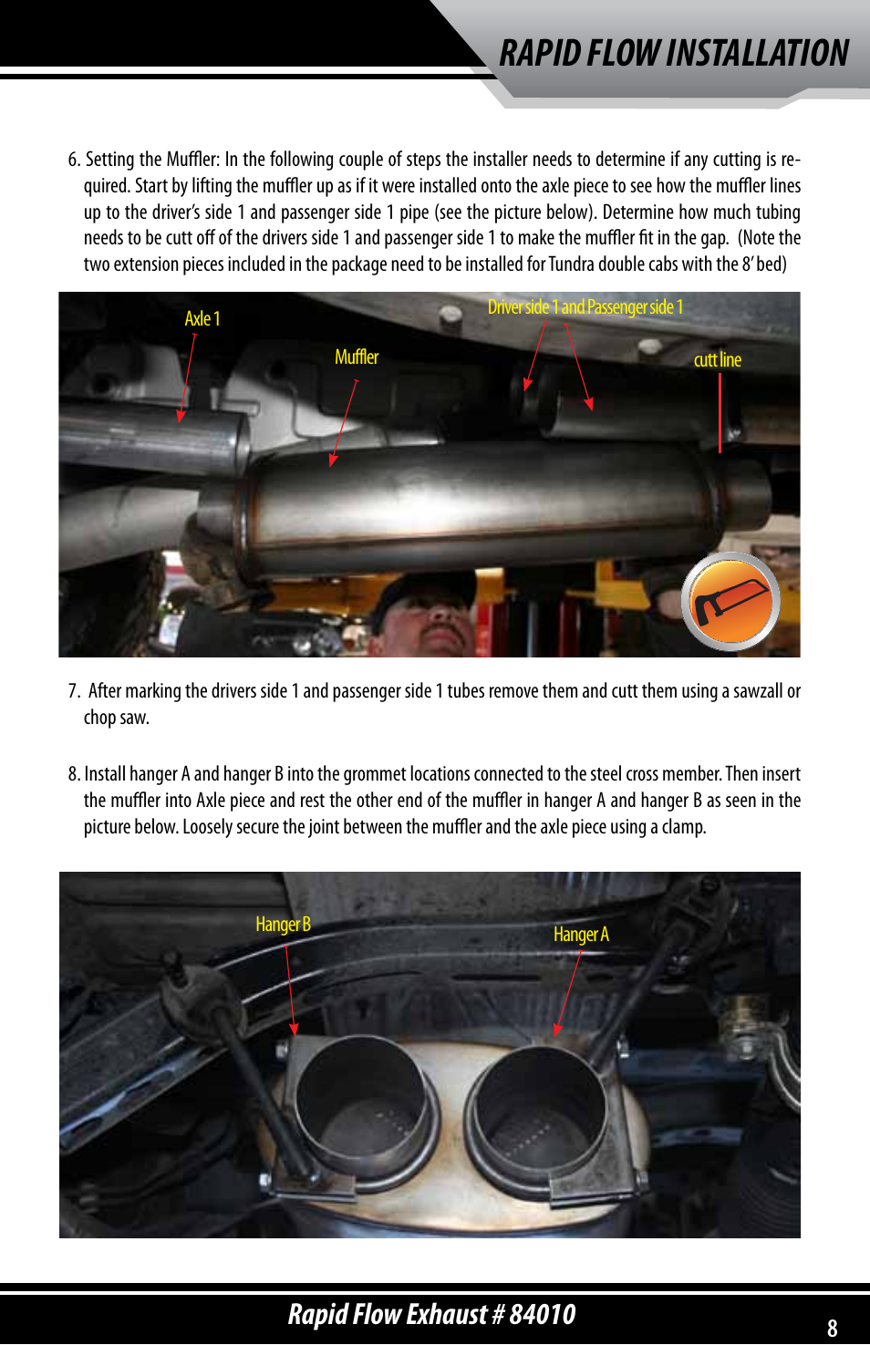 Rapid flow installation | Bully Dog 84010 Rapid Flow Exhaust System User Manual | Page 9 / 12