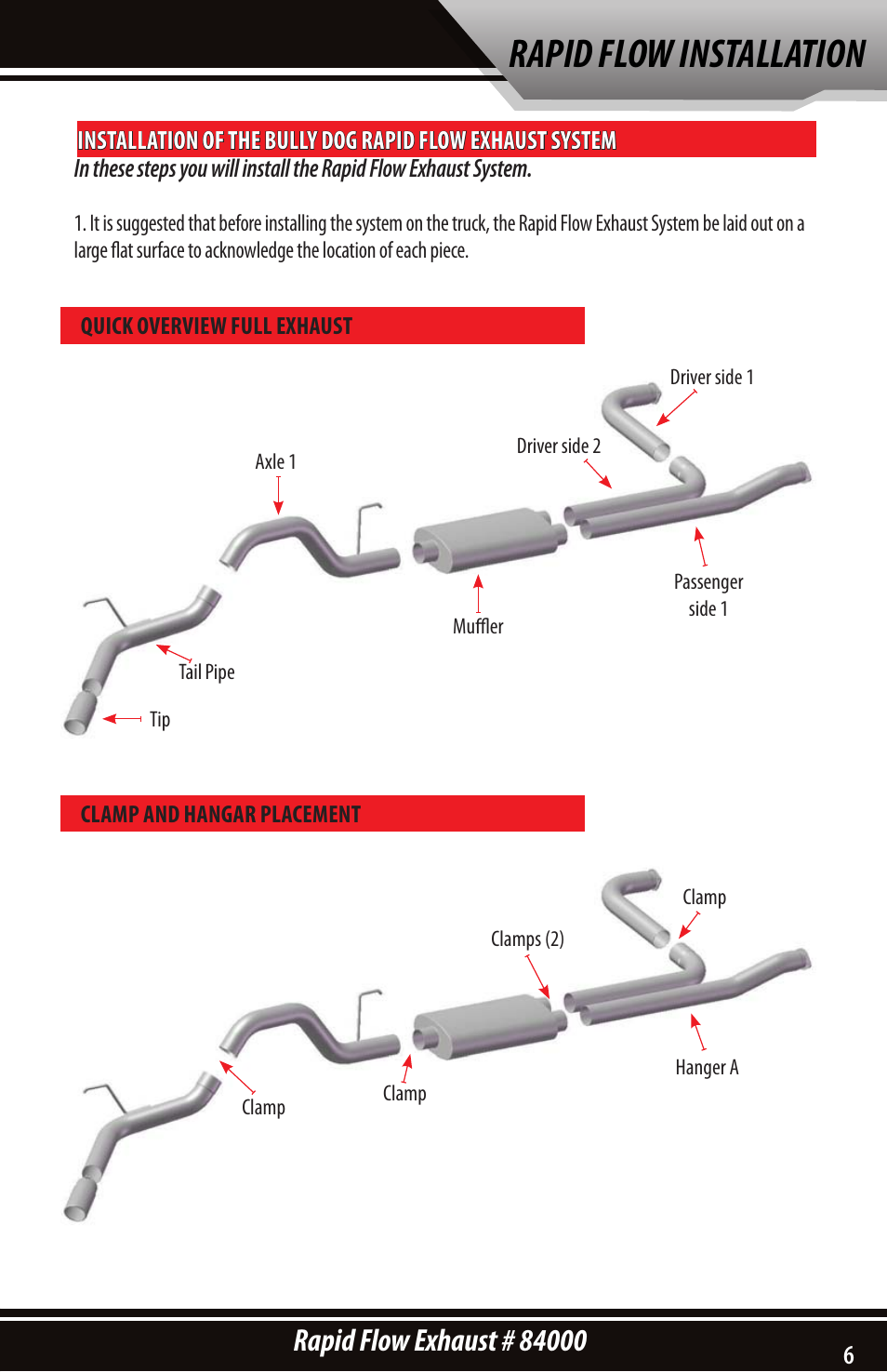 Rapid flow installation | Bully Dog 84000 Rapid Flow Exhaust System User Manual | Page 7 / 12