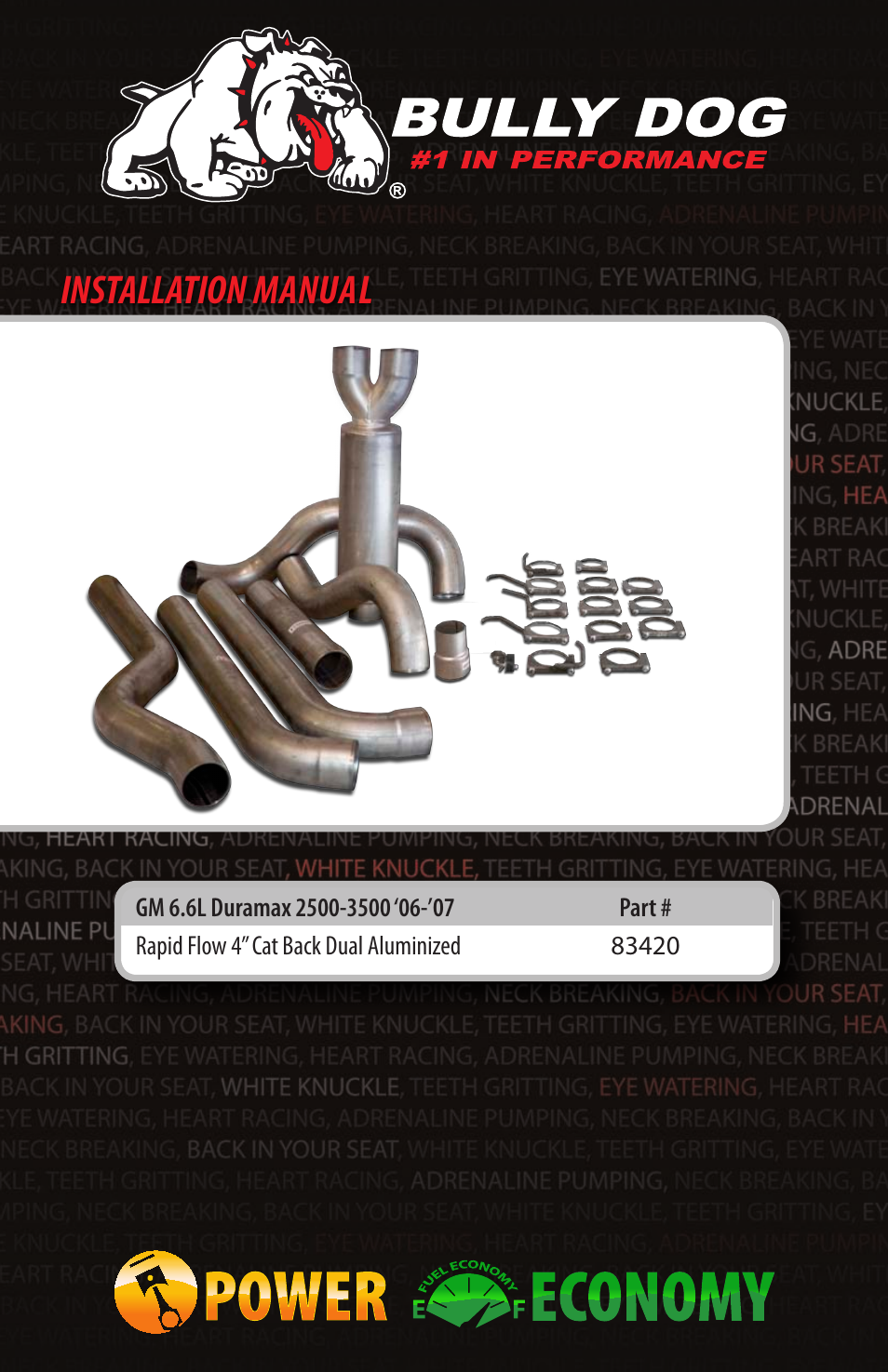 Bully Dog 83420 Rapid Flow User Manual | 12 pages