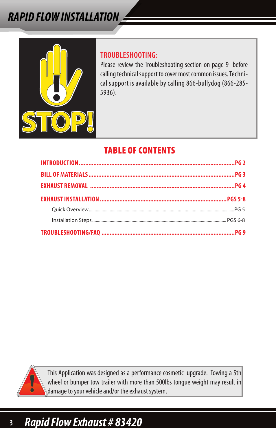 Bully Dog 83420 Rapid Flow User Manual | Page 2 / 12
