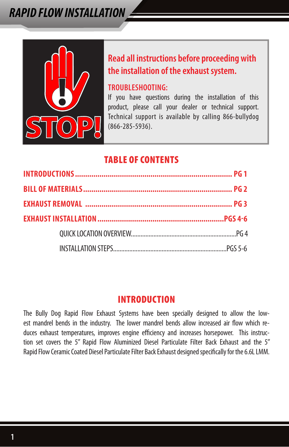 Rapid flow installation | Bully Dog 83210 Rapid Flow User Manual | Page 2 / 12
