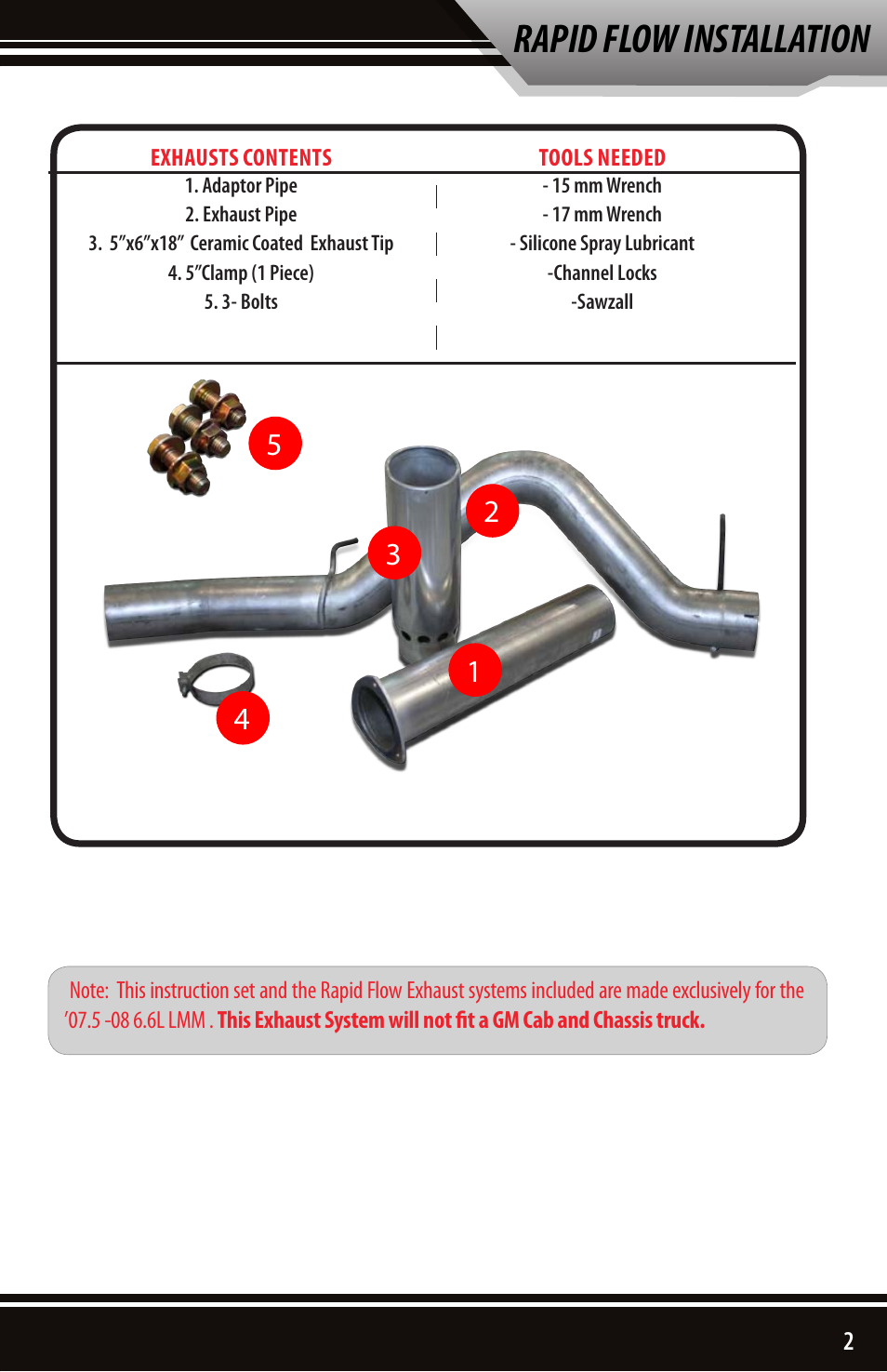 Rapid flow installation | Bully Dog 83210 Rapid Flow User Manual | Page 3 / 12