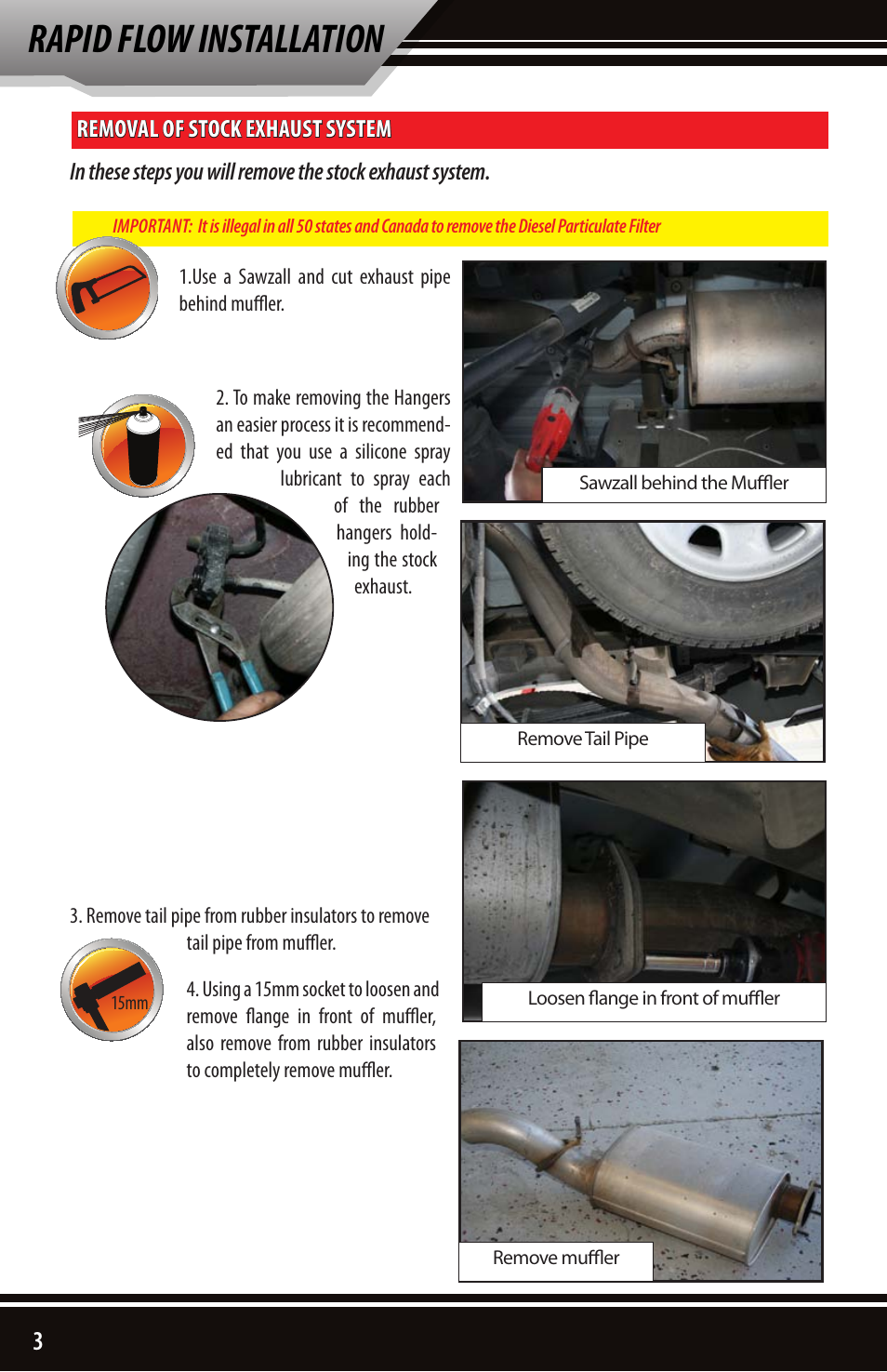 Rapid flow installation | Bully Dog 83210 Rapid Flow User Manual | Page 4 / 12