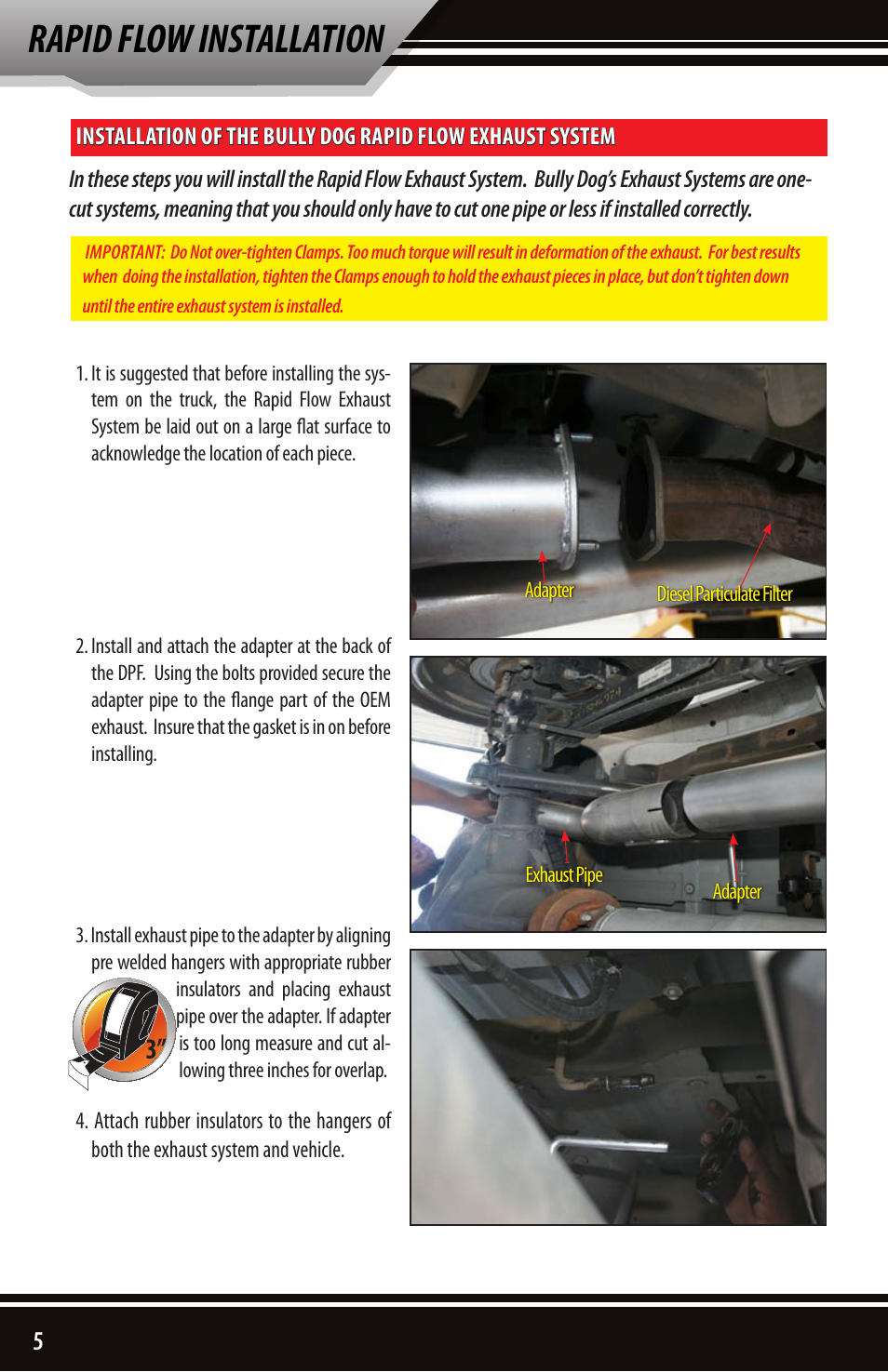 Rapid flow installation | Bully Dog 83210 Rapid Flow User Manual | Page 6 / 12