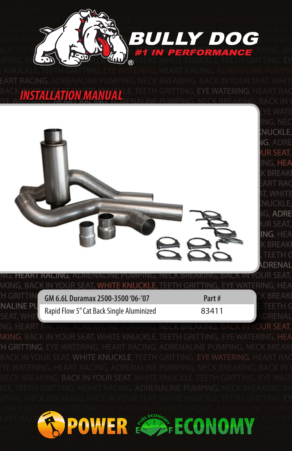 Bully Dog 83411 Rapid Flow User Manual | 12 pages