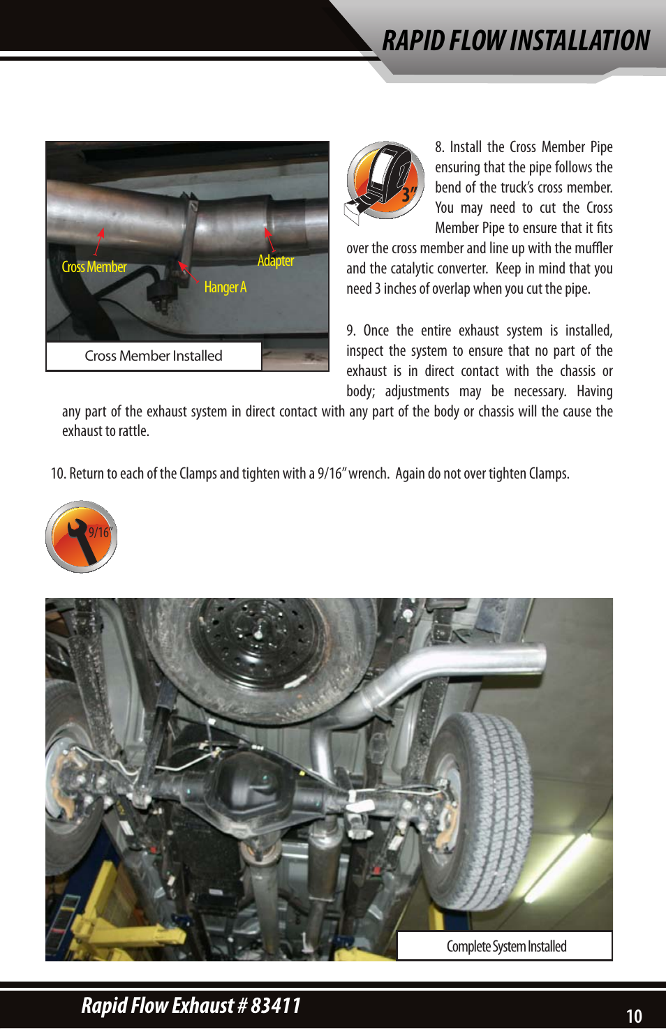 Rapid flow installation | Bully Dog 83411 Rapid Flow User Manual | Page 9 / 12