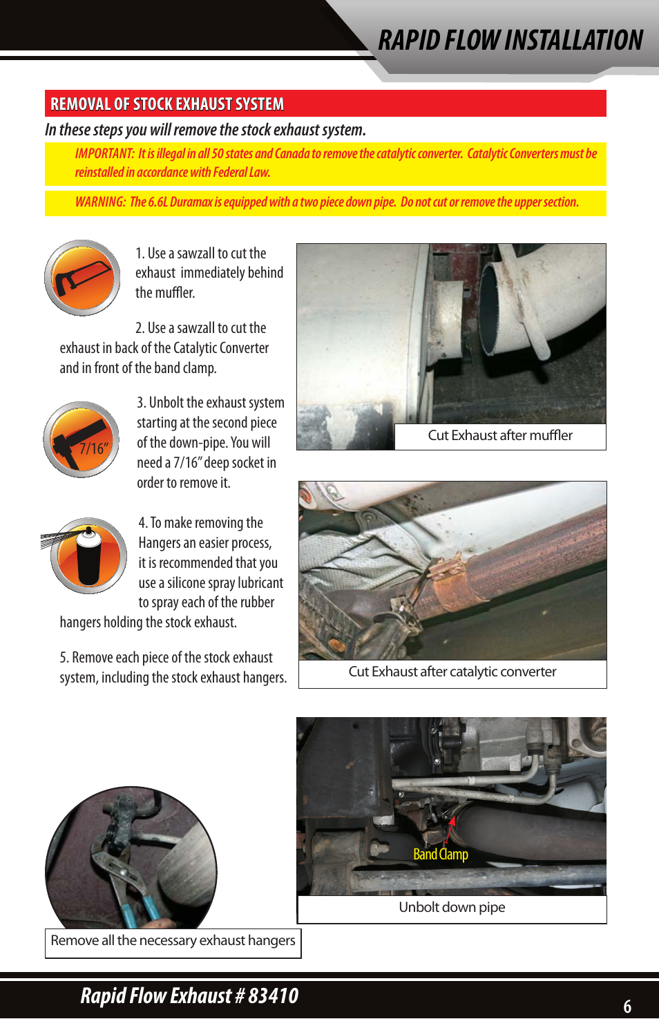 Rapid flow installation | Bully Dog 83410 Rapid Flow User Manual | Page 5 / 12