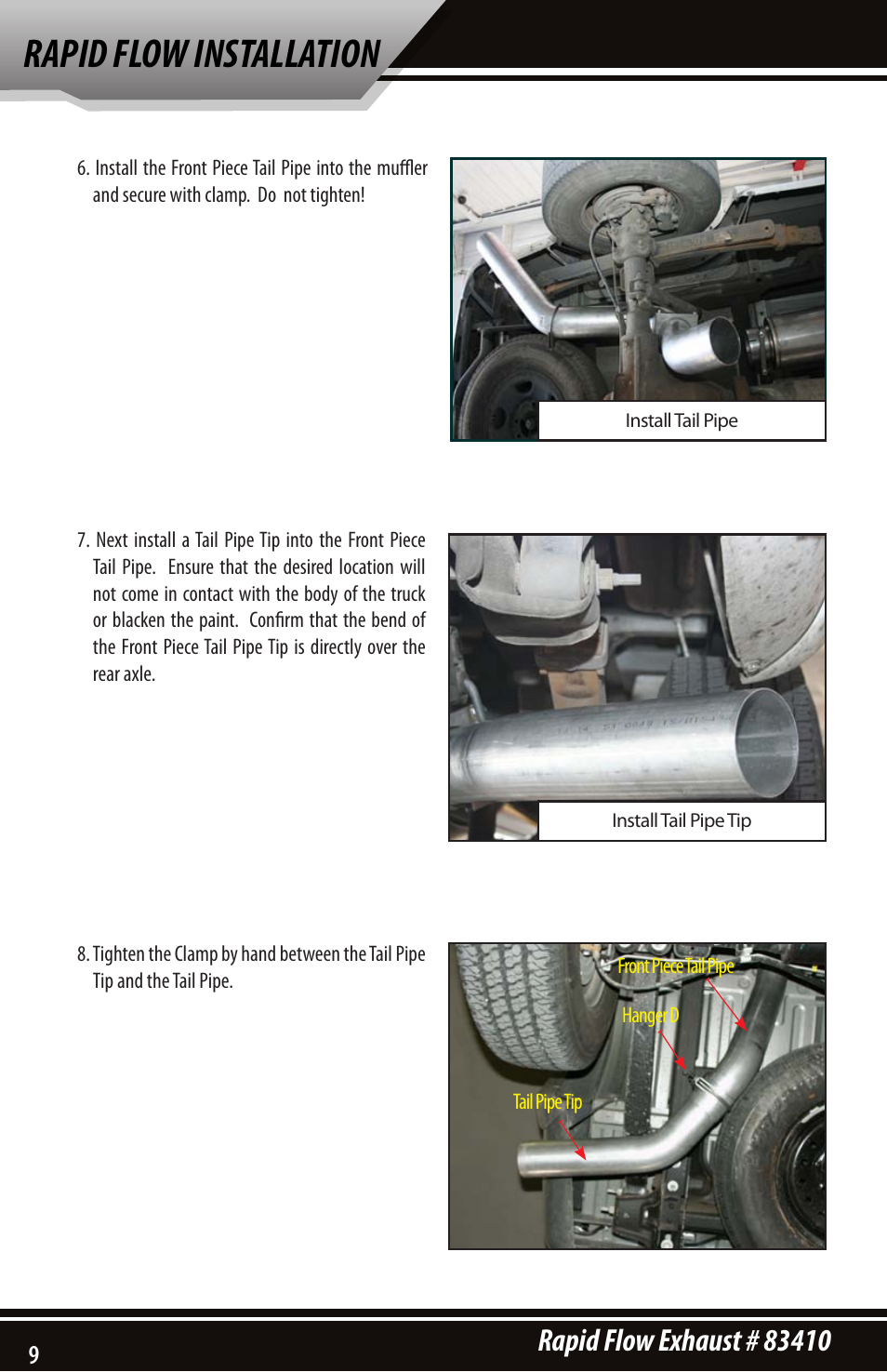 Rapid flow installation | Bully Dog 83410 Rapid Flow User Manual | Page 8 / 12