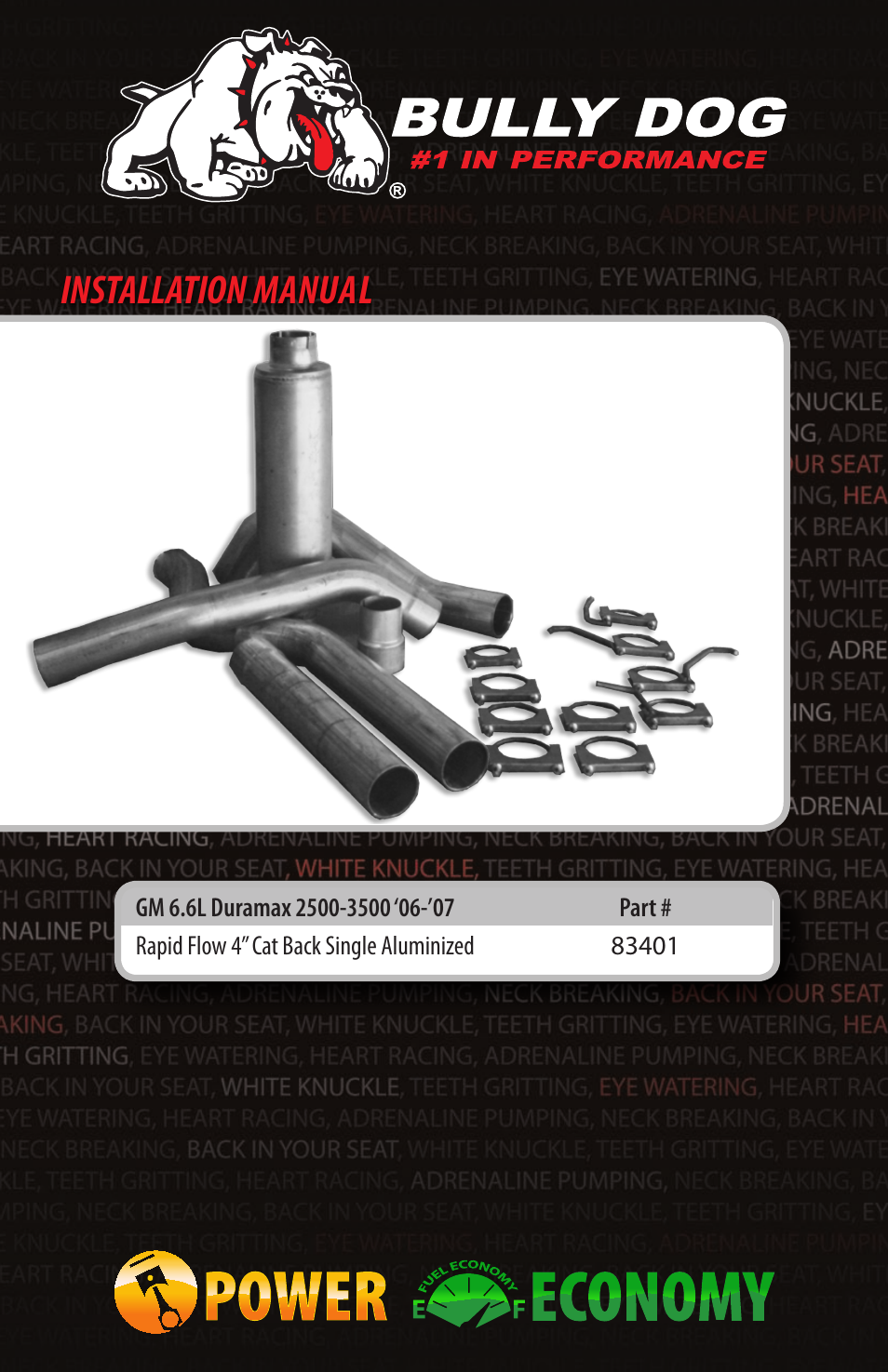Bully Dog 83401 Rapid Flow User Manual | 12 pages