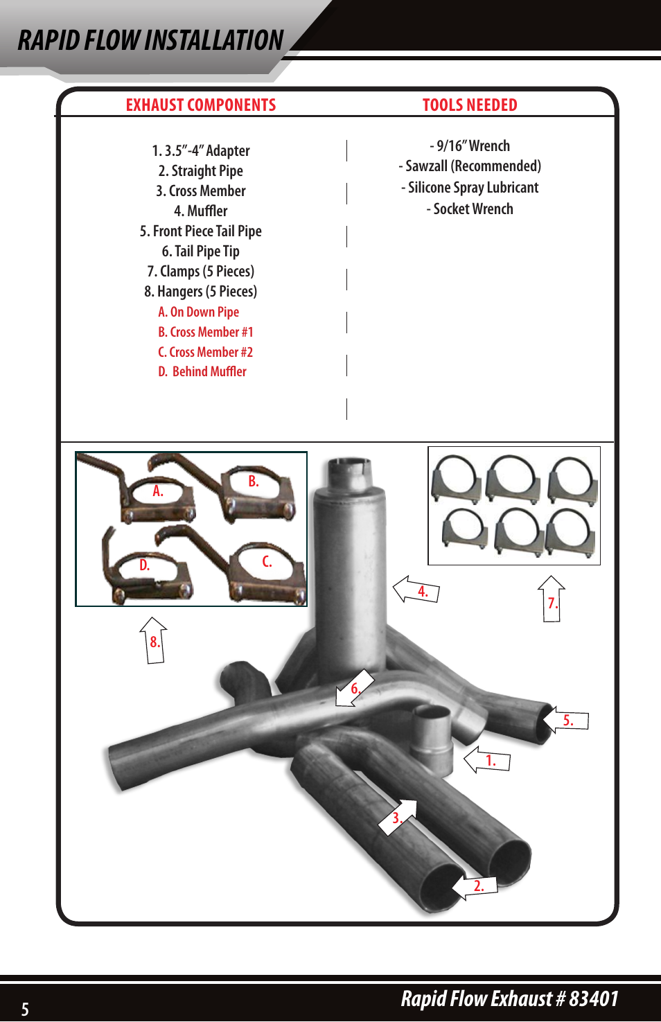 Rapid flow installation | Bully Dog 83401 Rapid Flow User Manual | Page 4 / 12