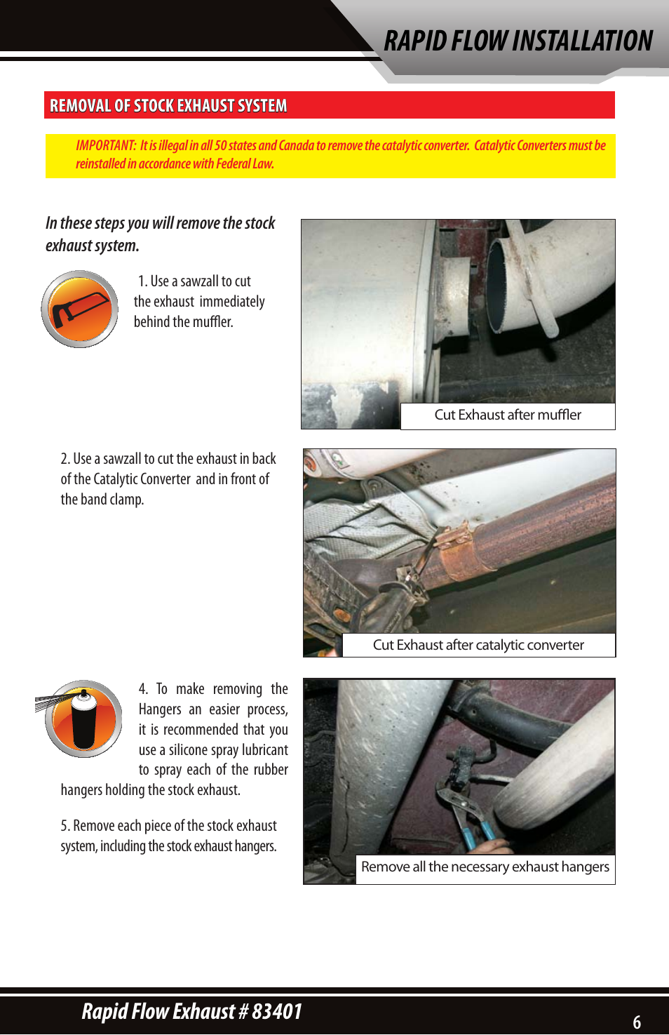 Rapid flow installation | Bully Dog 83401 Rapid Flow User Manual | Page 5 / 12