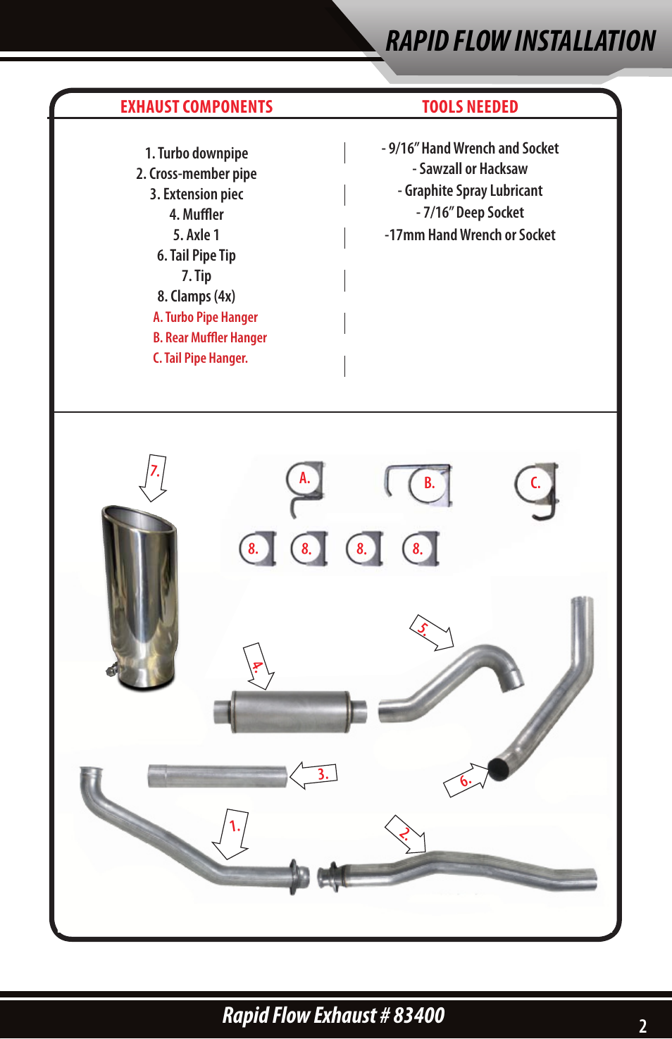 Rapid flow installation | Bully Dog 83400 Rapid Flow User Manual | Page 3 / 8