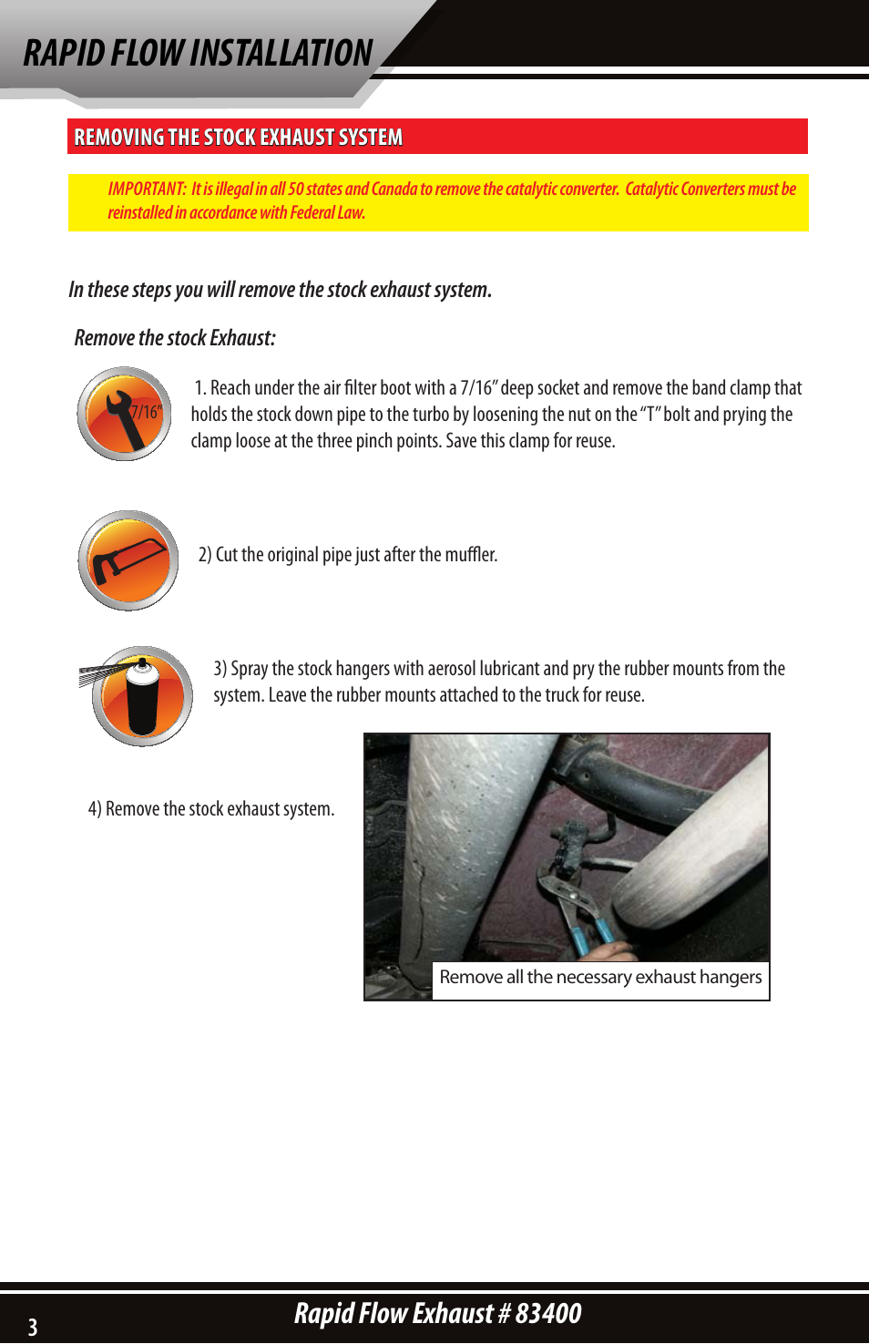Rapid flow installation | Bully Dog 83400 Rapid Flow User Manual | Page 4 / 8