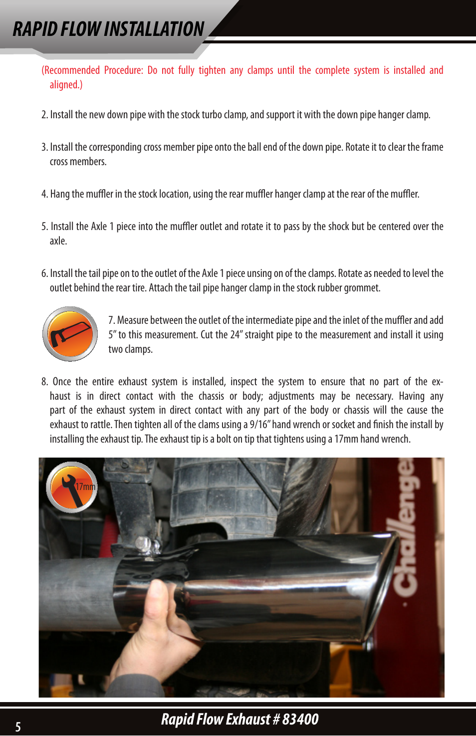 Rapid flow installation | Bully Dog 83400 Rapid Flow User Manual | Page 6 / 8