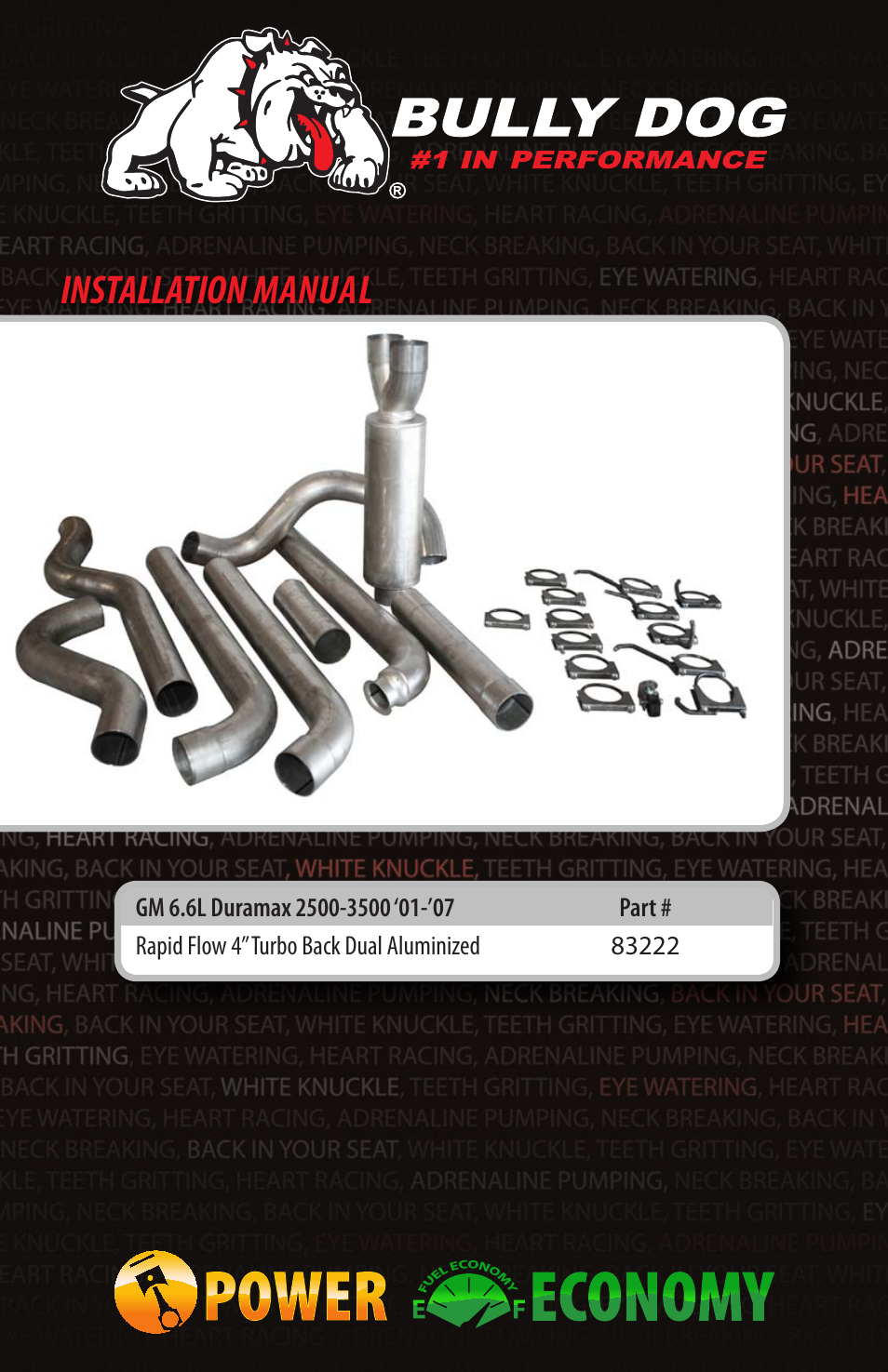 Bully Dog 83222 Rapid Flow User Manual | 12 pages