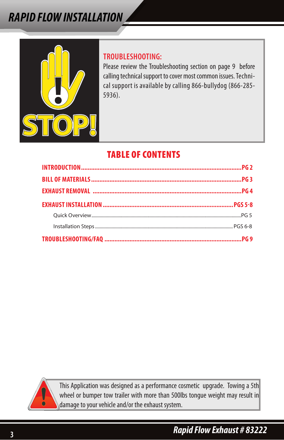 Bully Dog 83222 Rapid Flow User Manual | Page 2 / 12