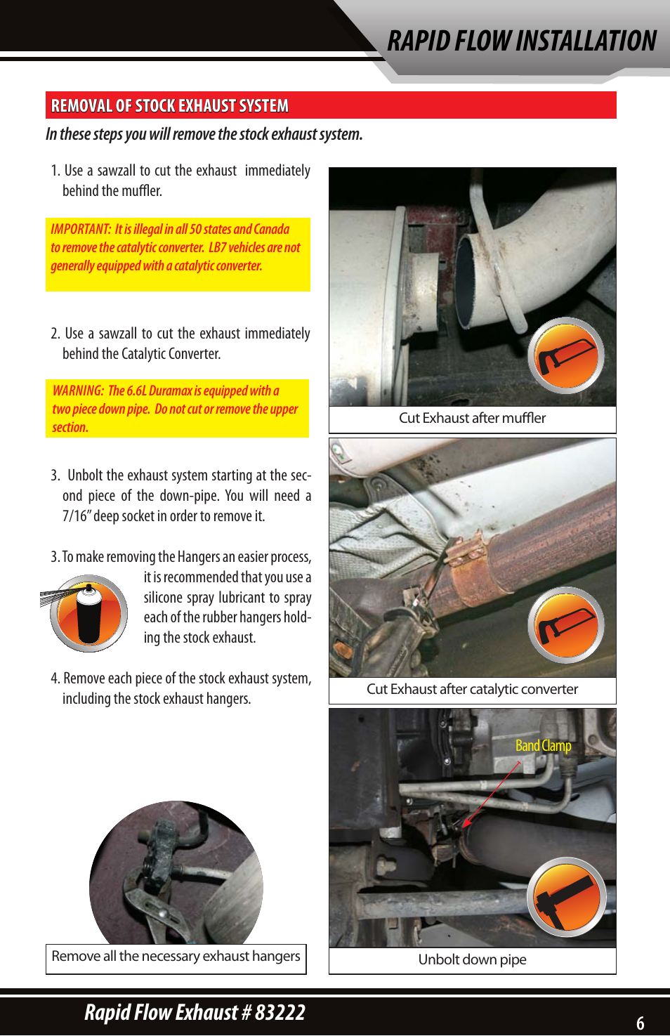 Rapid flow installation | Bully Dog 83222 Rapid Flow User Manual | Page 5 / 12