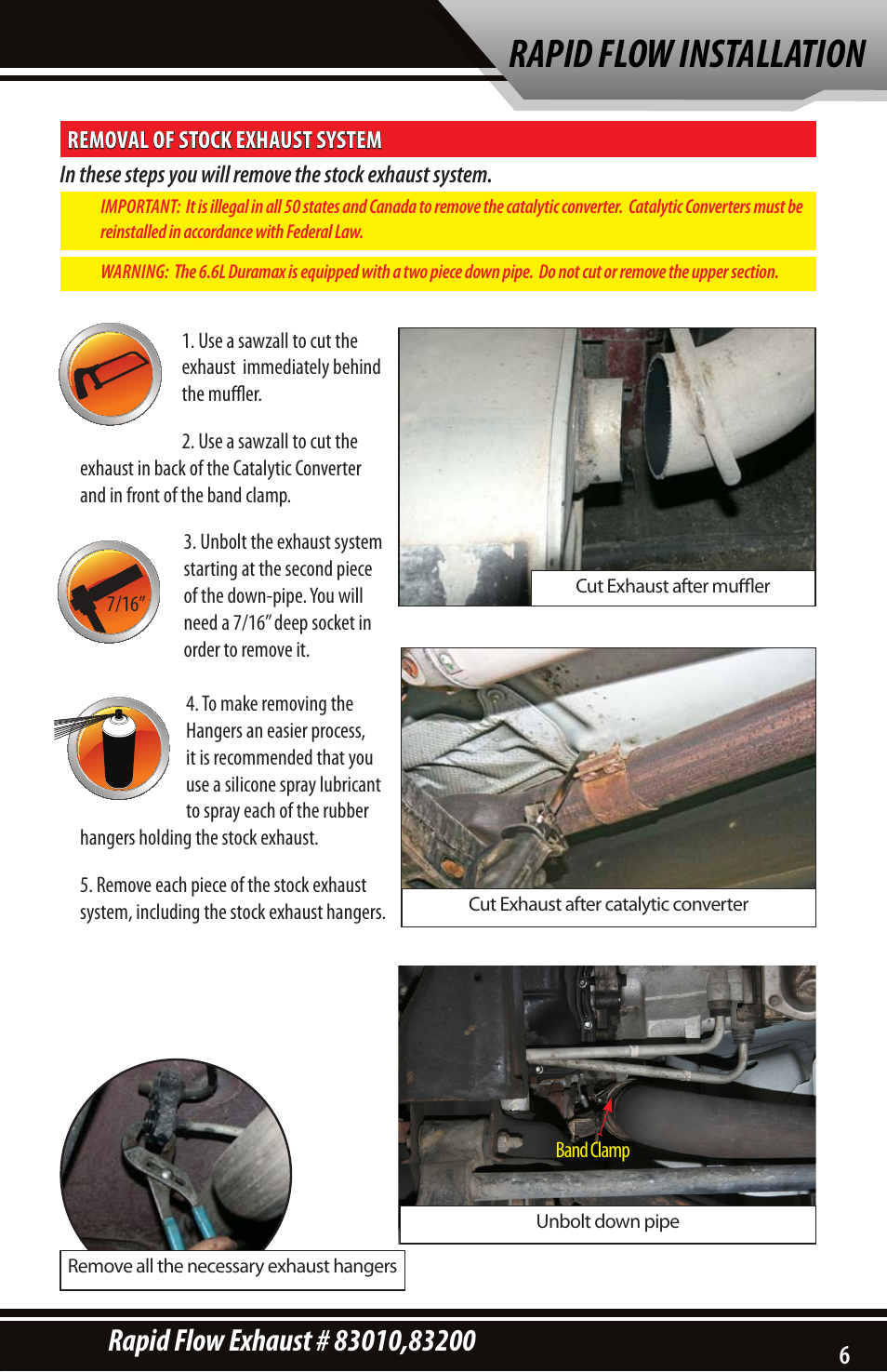 Rapid flow installation | Bully Dog 83200 Rapid Flow User Manual | Page 5 / 12