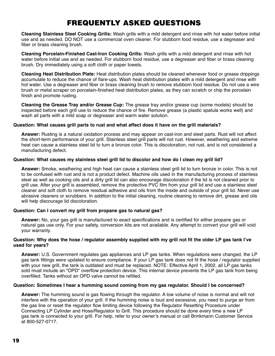 Frequently asked questions | Brinkmann 2235 User Manual | Page 21 / 36