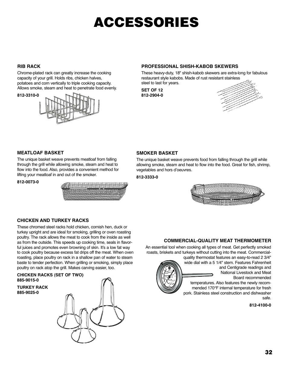 Accessories | Brinkmann 2235 User Manual | Page 34 / 36