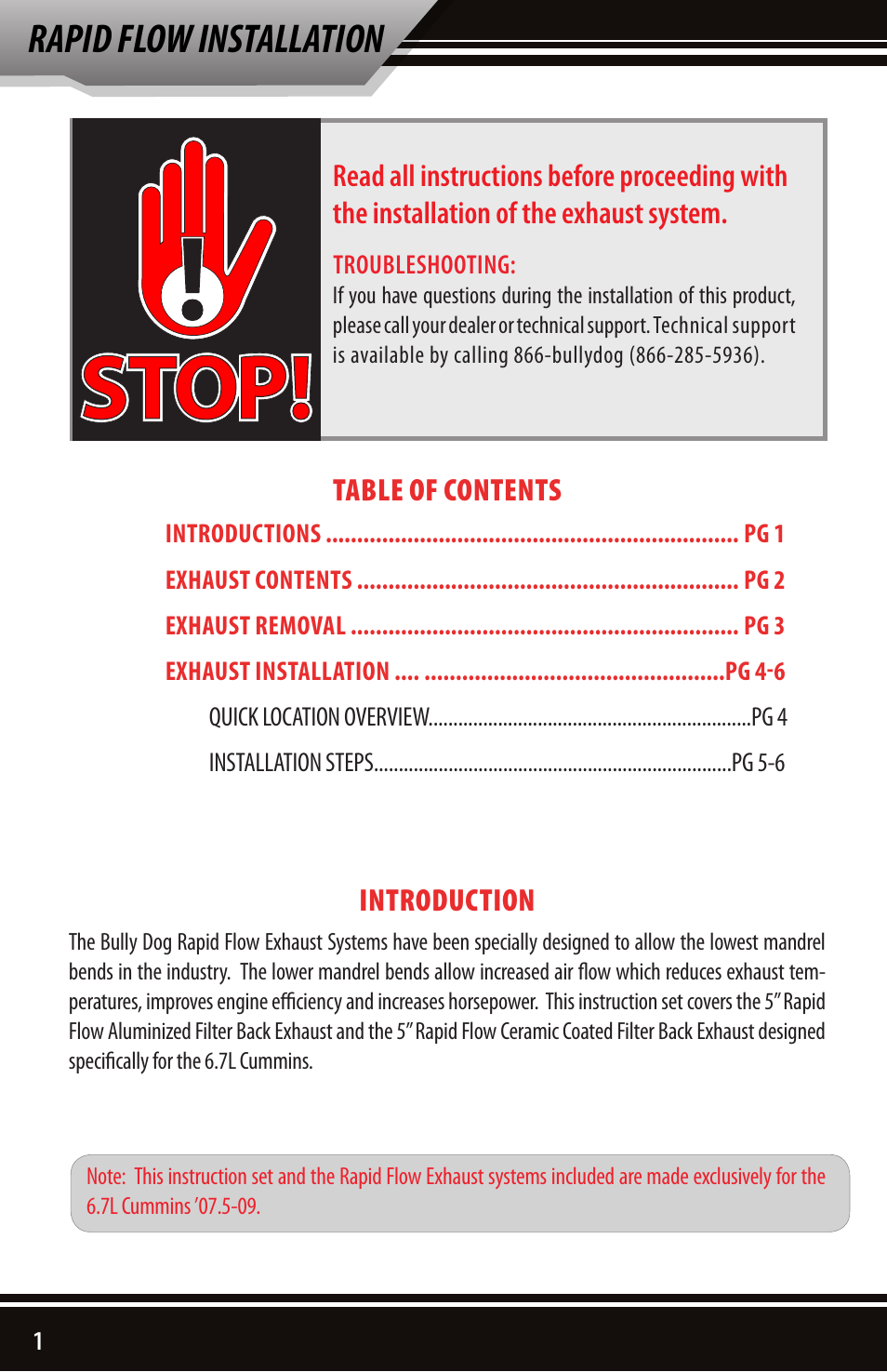 Rapid flow installation | Bully Dog 82210 Rapid Flow User Manual | Page 2 / 12